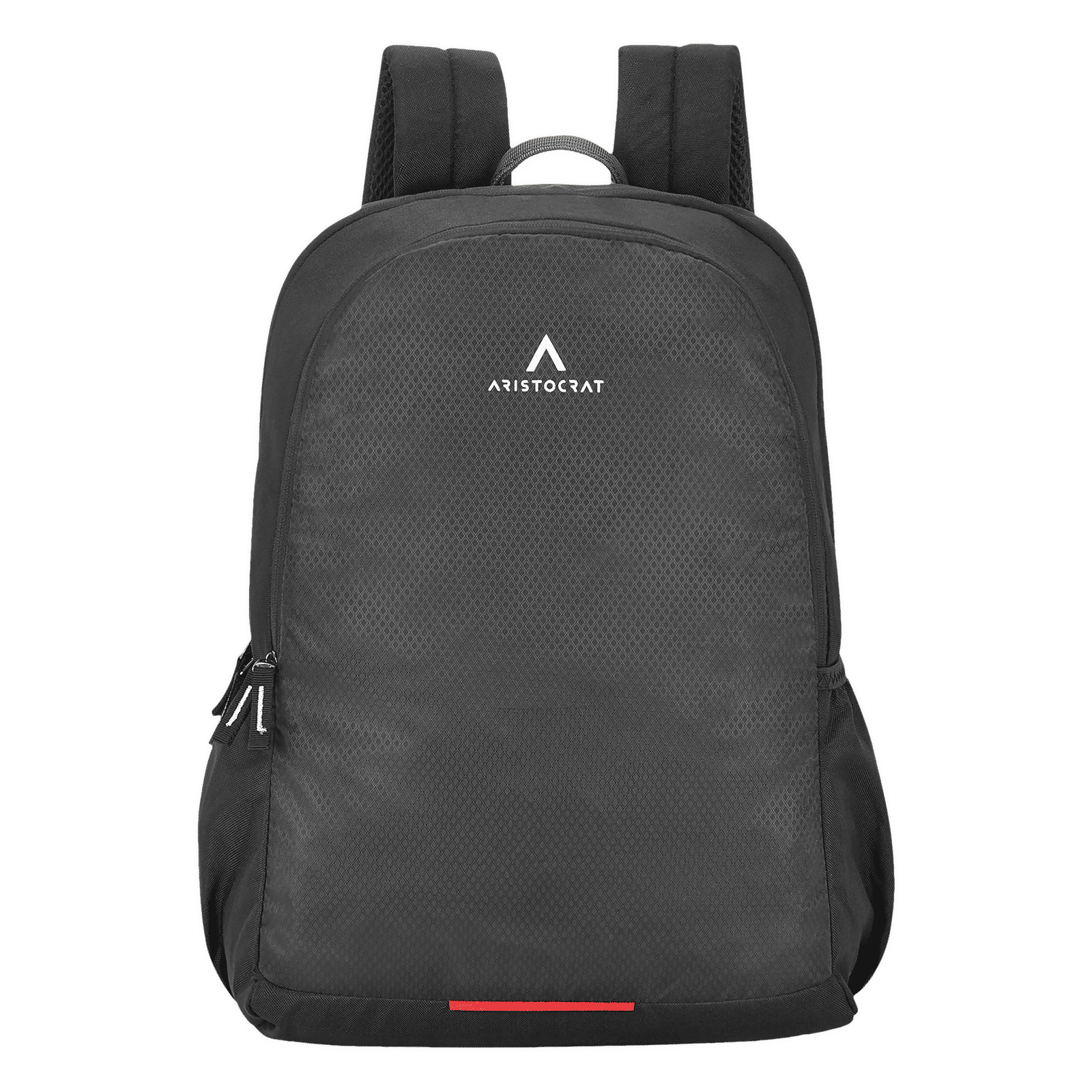 ARISTOCRAT Marco Polyester Laptop Backpack for 17 Inch Laptop (26 L, Side Fabric Pockets, Black)_1