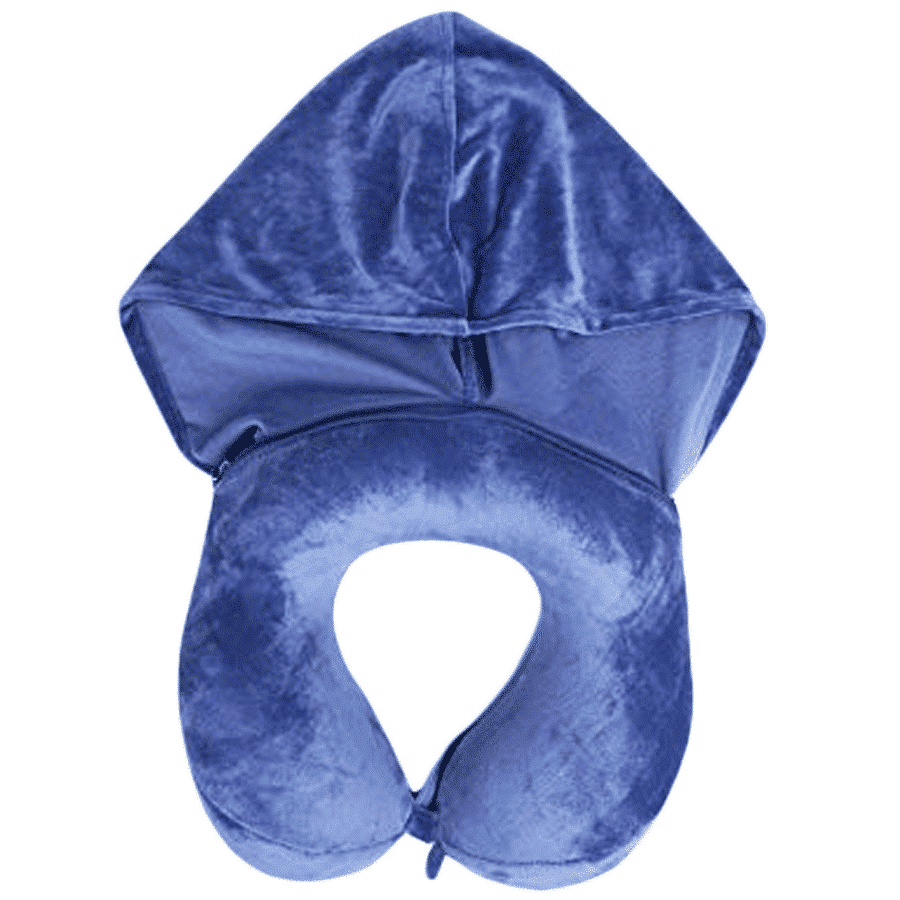 TRAVEL BLUE Ergonomic Hooded Pillow (TB-216, Blue) TRAVEL BLUE Ergonomic Hooded Pillow (TB-216, Blue)_3