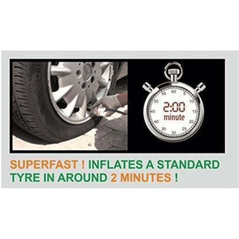 BERGMANN Typhoon Car Tyre Inflator (BCT-150, Blue)_4