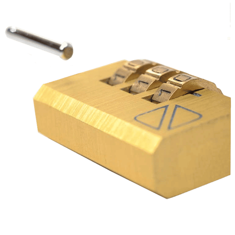 TRAVEL BLUE Numeric Combination Lock (3 Dial Combination, TB-031GD, Gold)_9