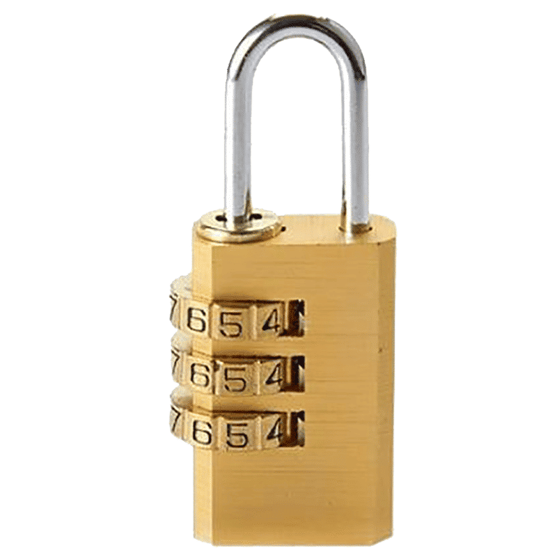 TRAVEL BLUE Numeric Combination Lock (3 Dial Combination, TB-031GD, Gold)_8