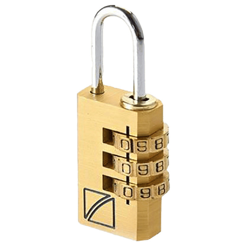 TRAVEL BLUE Numeric Combination Lock (3 Dial Combination, TB-031GD, Gold)_7