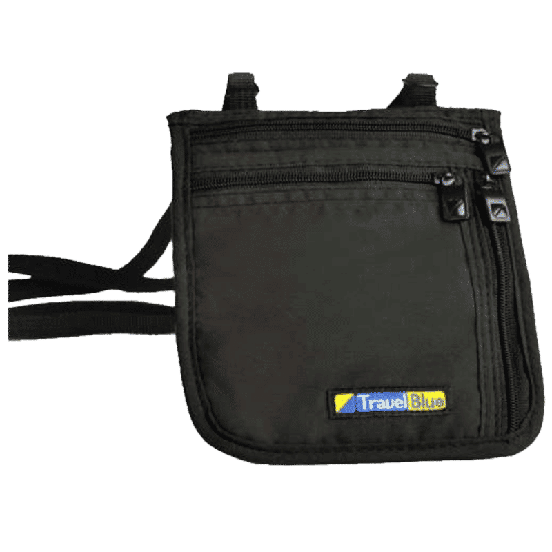 TRAVEL BLUE Ultra Slim Travel Neck Wallet (124, Black)_1