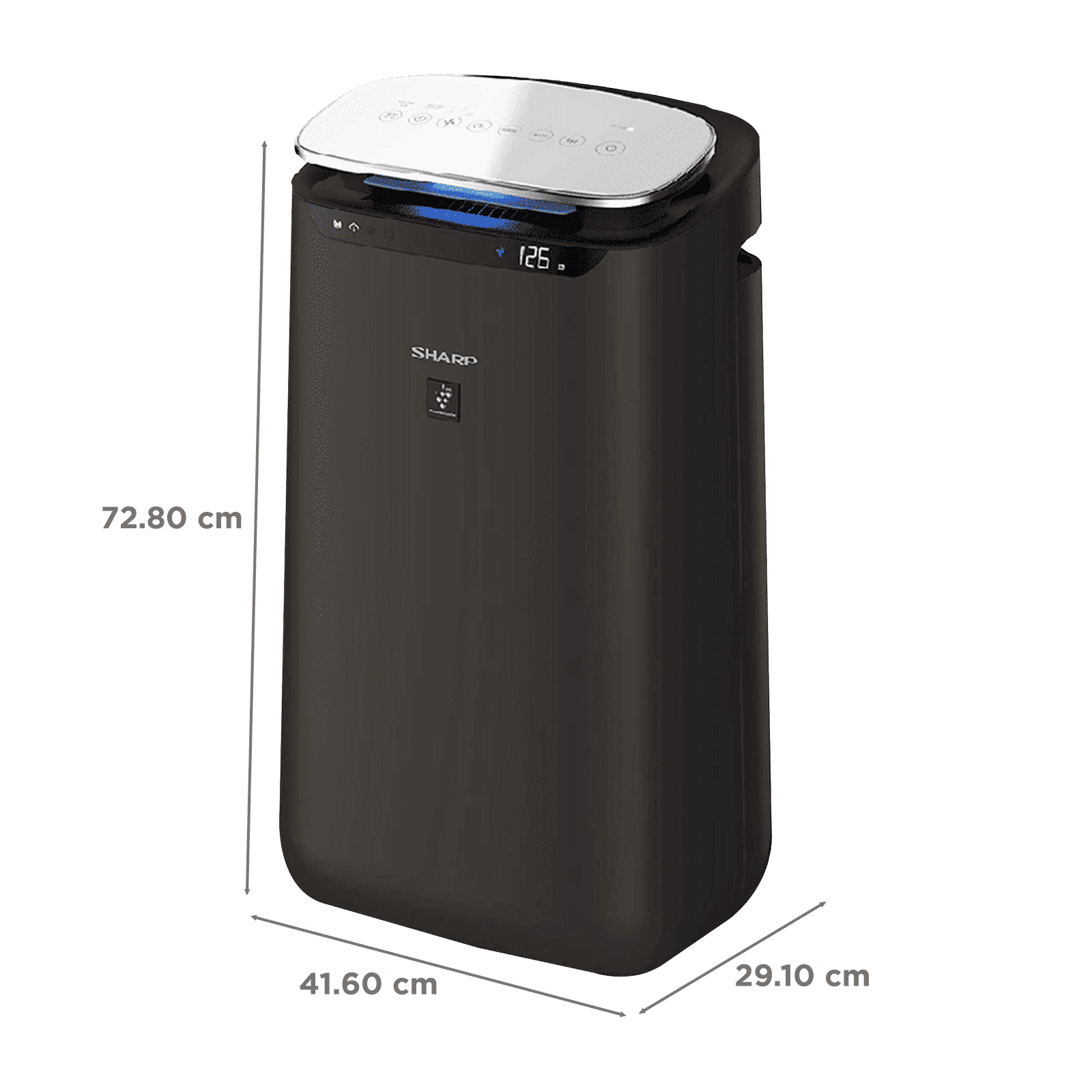 SHARP Plasma Cluster Technology Air Purifier (Dust and Odor Sensor, FP-J80M-H, Black) SHARP Plasma Cluster Technology Air Purifier (Dust and Odor Sensor, FP-J80M-H, Black)_2