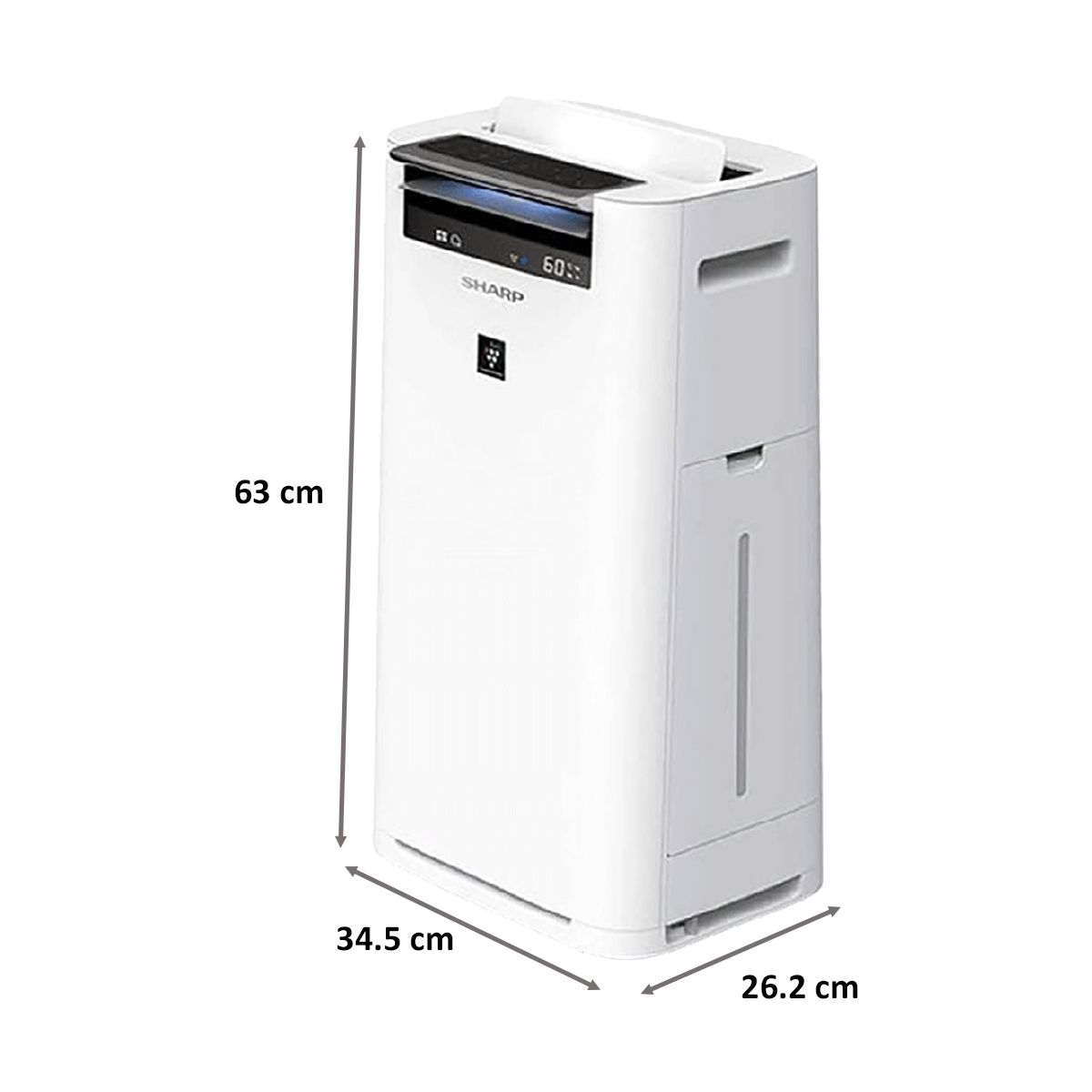 SHARP Portable Air Purifier & Humidifier (KC-G40M-W, White)_2