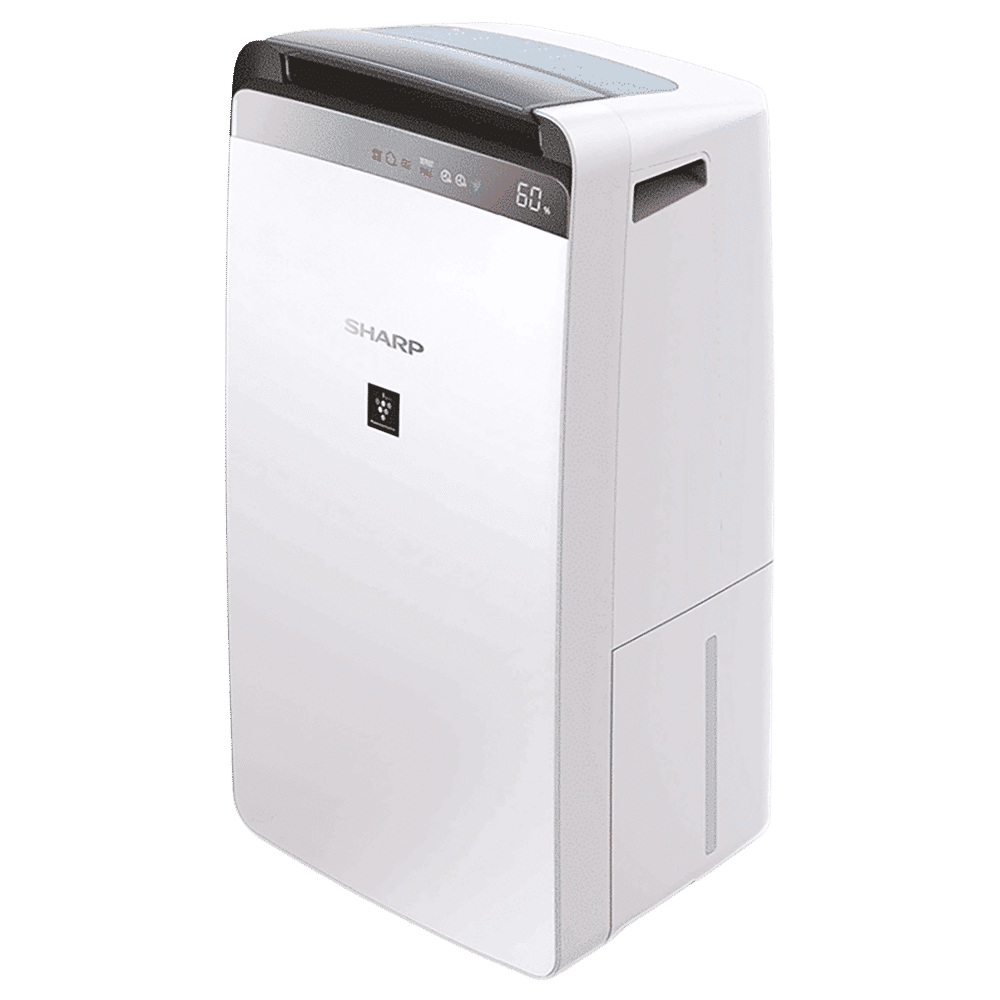 SHARP DW-J20FM-W Dehumidifier & Air Purifier with Plasmacluster Technology (PM 2.5 Indicator, White)