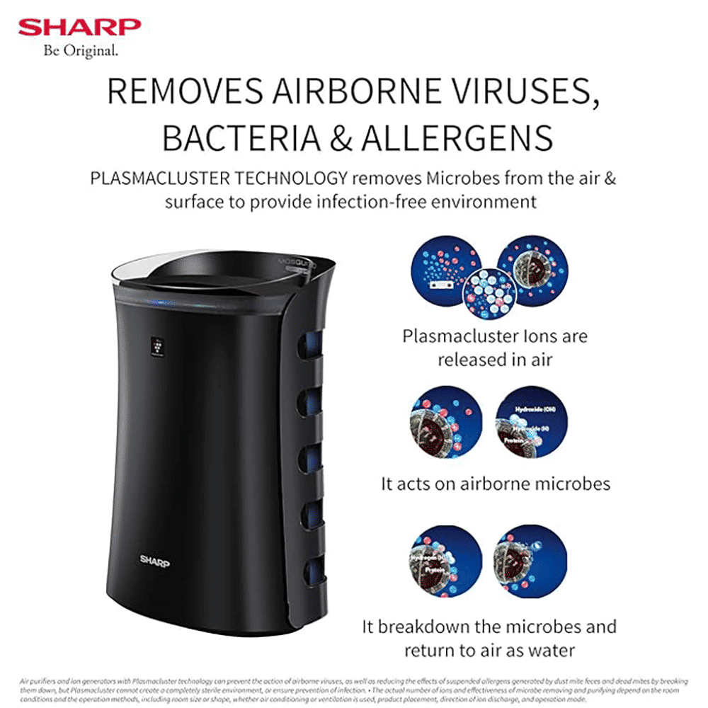 SHARP Dual Purification Technology Air Purifier (Mosquito Catcher, FP-GM50E-B, Black)_6
