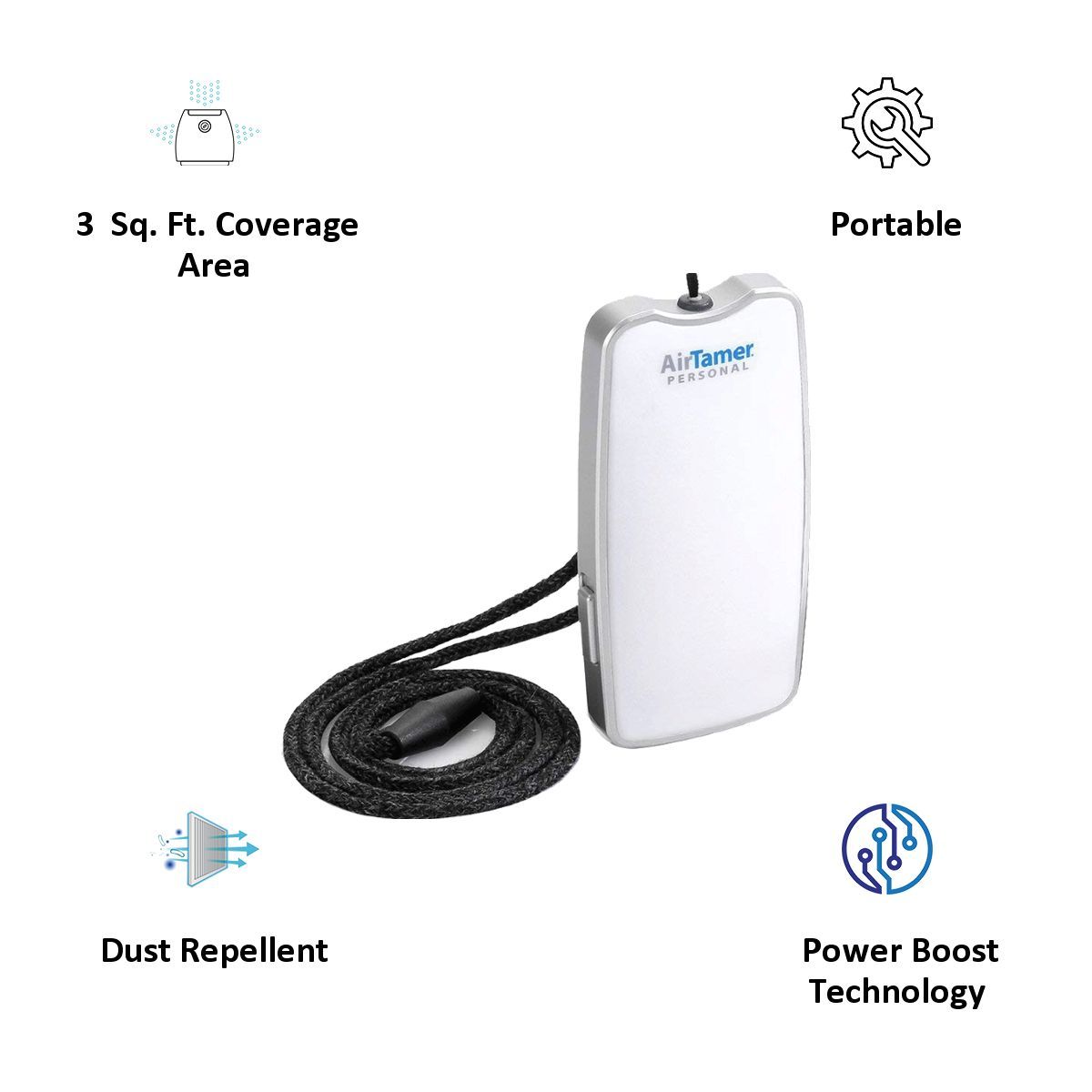 GLOBALKART Airtamer Personal Air Purifier (A310, White)_3