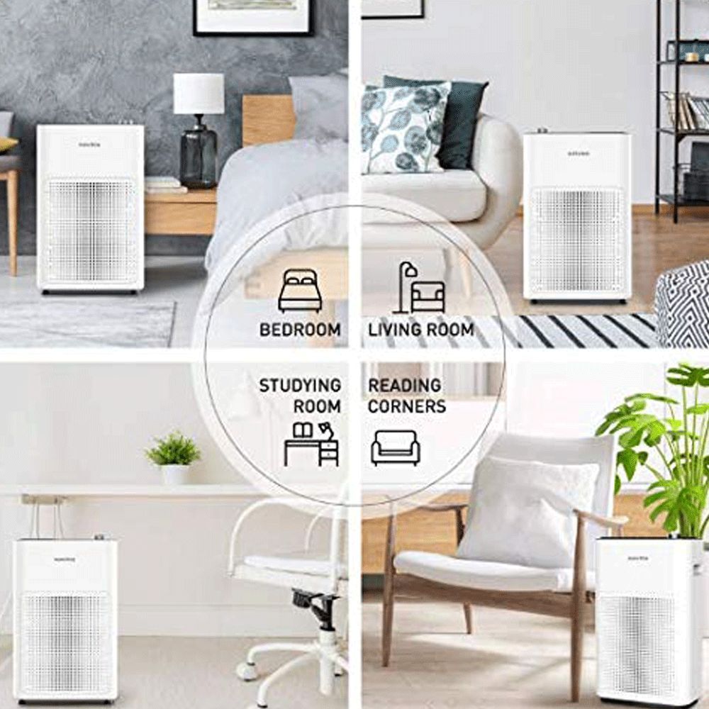 novita 4-Step Purification Technology Air Purifier (Granular Activated Carbon Filter, NAP200, White)_8