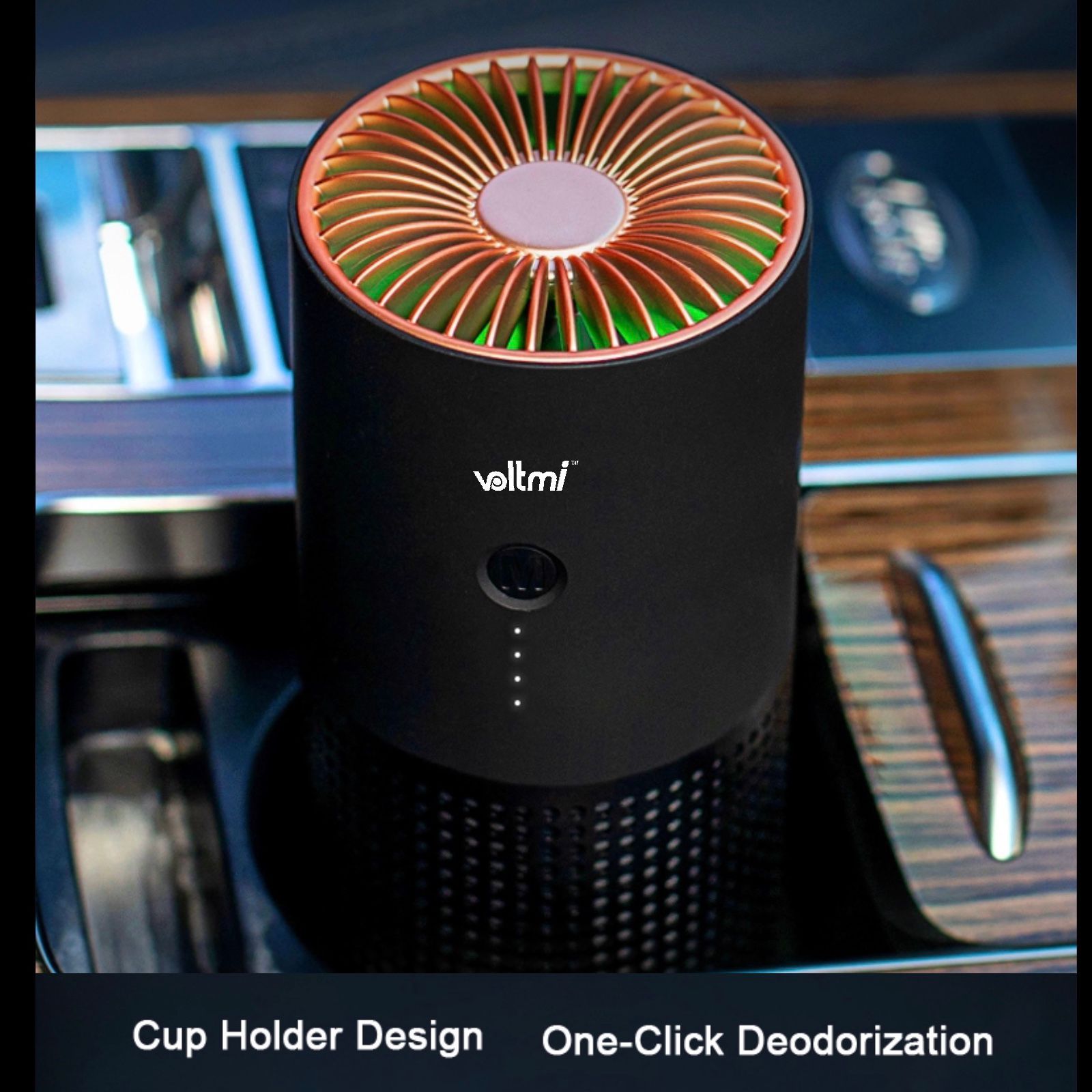 voltmi Aura Negative Ion Concentration Technology Air Purifier (3-Stage Air Filtration, PAP01, Black)_6