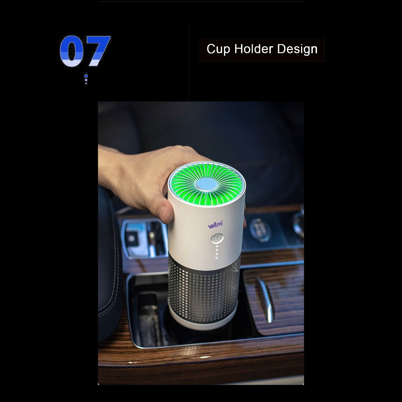 voltmi Aura Negative Ion Concentration Technology Air Purifier (3-Stage Air Filtration, PAP01, White)_11