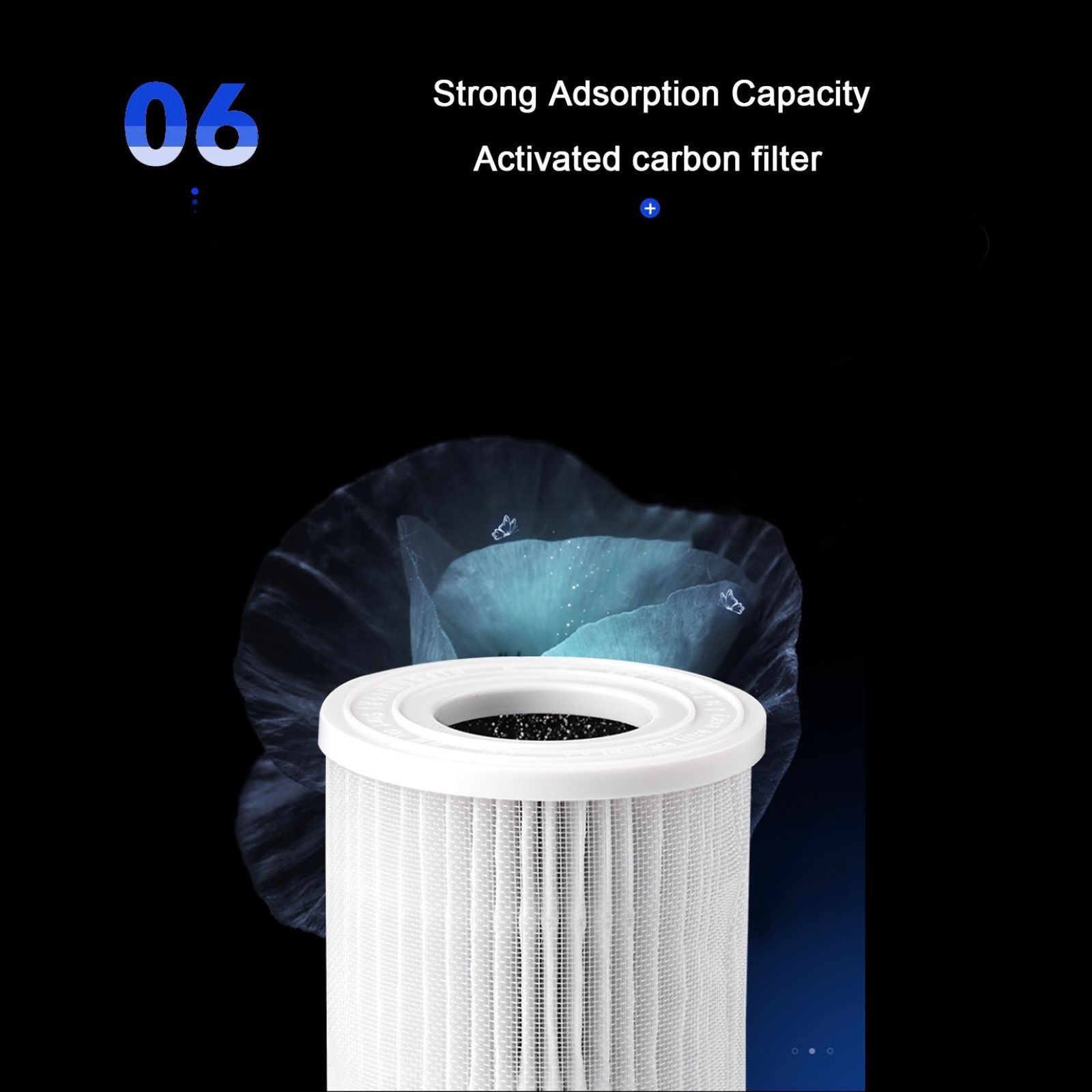 voltmi Aura Negative Ion Concentration Technology Air Purifier (3-Stage Air Filtration, PAP01, White)_9