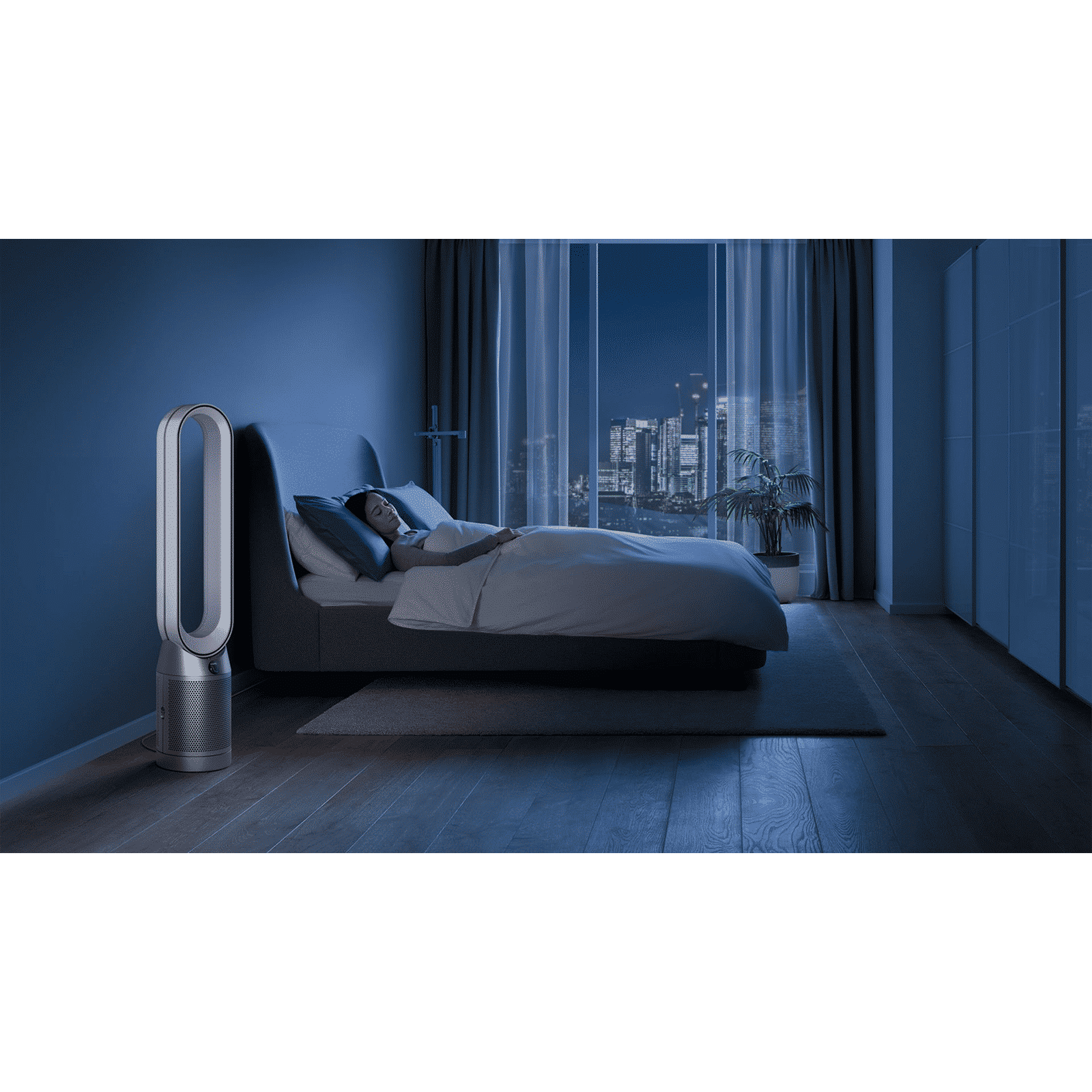 dyson TP07 Smart Air Purifier with Curved & Magnetised Remote Control (Powerful Air Multiplier Technology, White & Nickel)_5