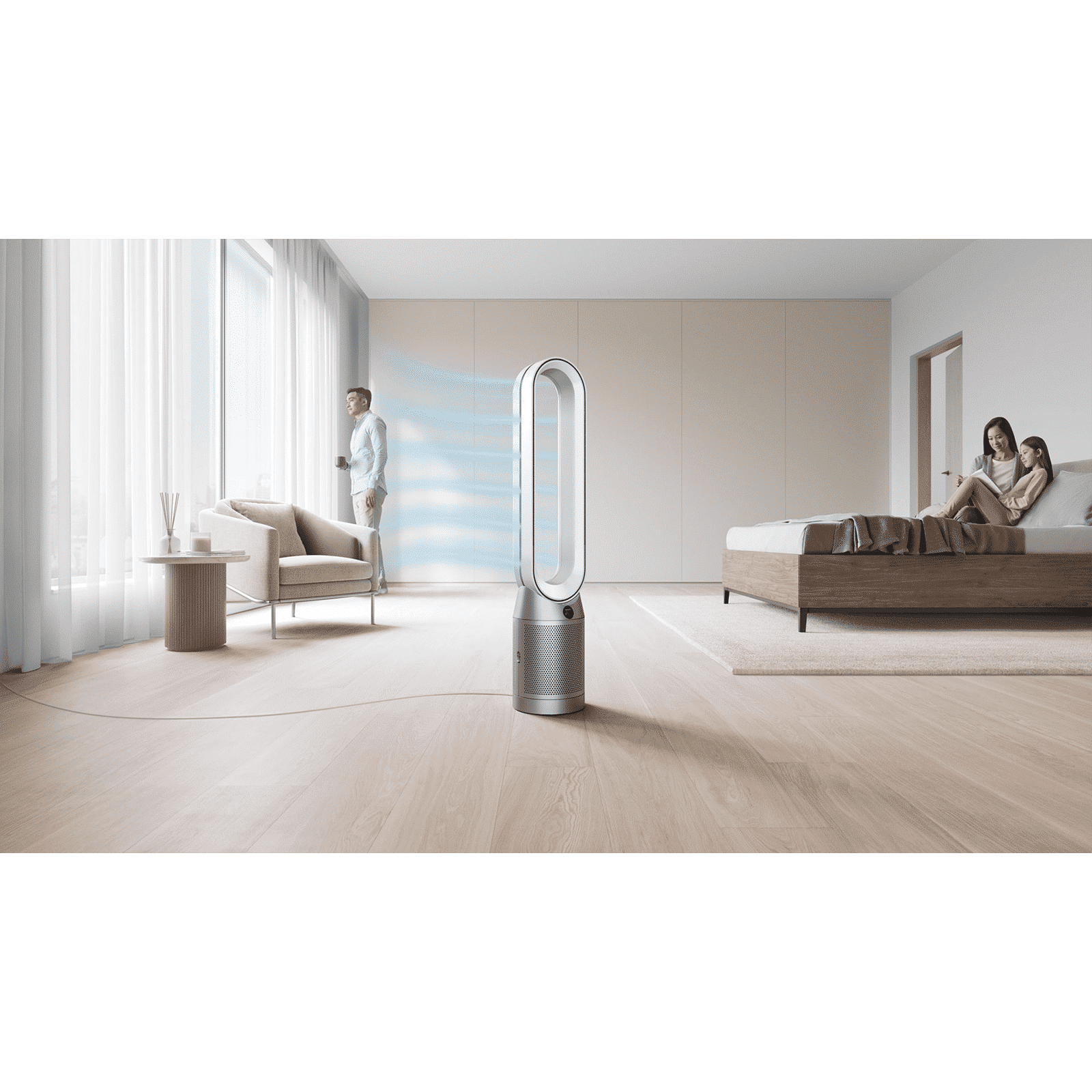 dyson TP07 Smart Air Purifier with Curved & Magnetised Remote Control (Powerful Air Multiplier Technology, White & Nickel)_9