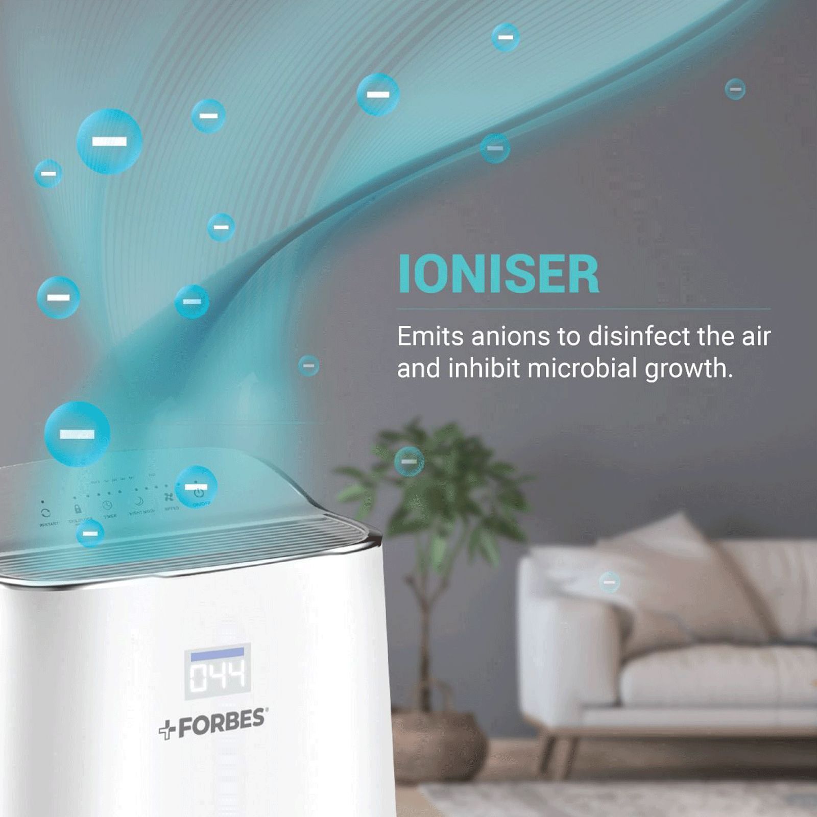 EUREKA FORBES UV-C Technology Air Purifier (Carbon Filter, FAP 8000i, White)_6