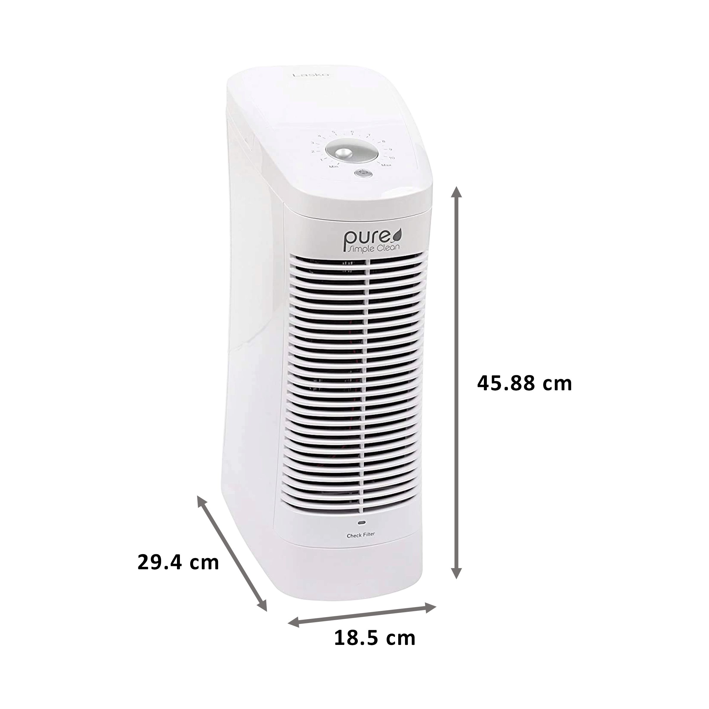 Lasko Electrostatic Quiet Fan Technology Air Purifier (Dishwasher Safe Filter, A504IN, White) Lasko Electrostatic Quiet Fan Technology Air Purifier (Dishwasher Safe Filter, A504IN, White)_2