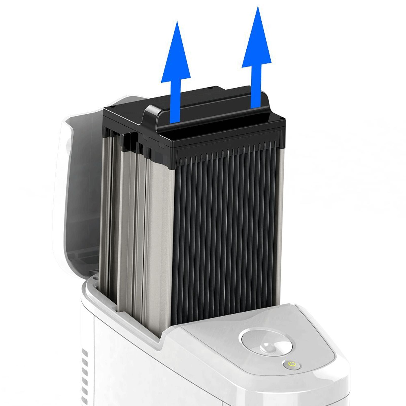 Lasko Electrostatic Zero3 Patended Technology Air Purifier (Stailess Steel Filter, A554IN, White)_7