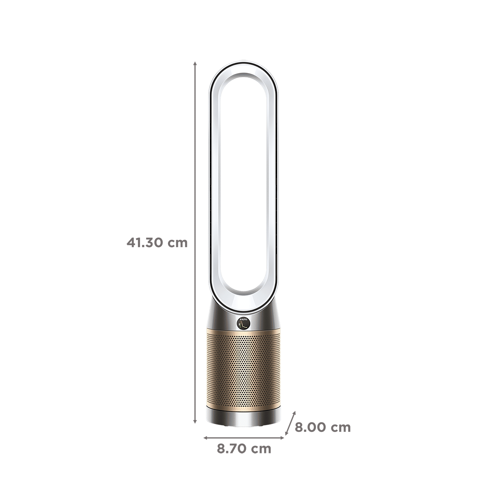 dyson TP09 Smart Air Purifier with Curved & Magnetised Remote Control (App Control, White & Gold)_3