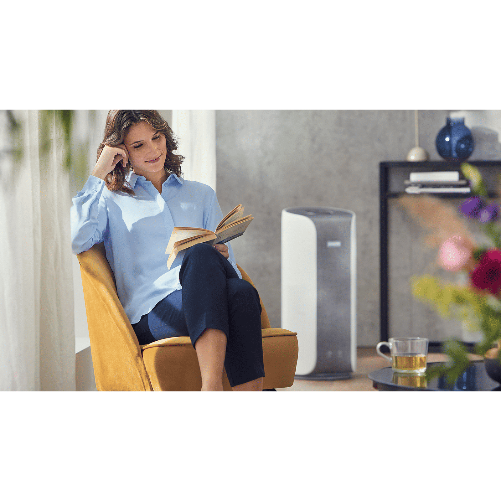 PHILIPS 4000i Aera Sense Technology Air Purifier (Smart filter indicator, AC3858/63, White/Grey)_5