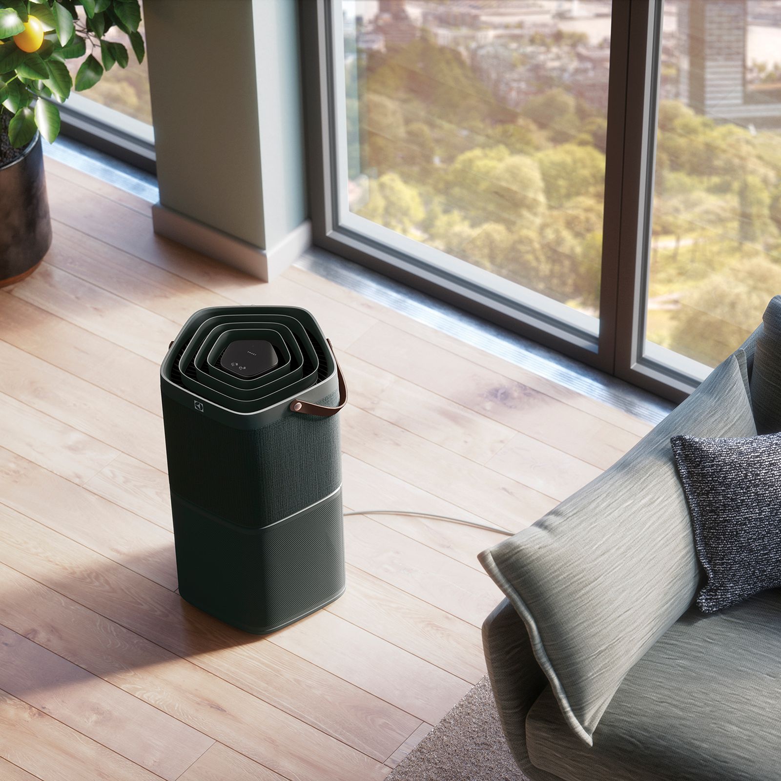 Electrolux Pure A9 PureSense Smart Air Purifier (Air Quality Indicator, PA91-406DG, Dark Grey)_5