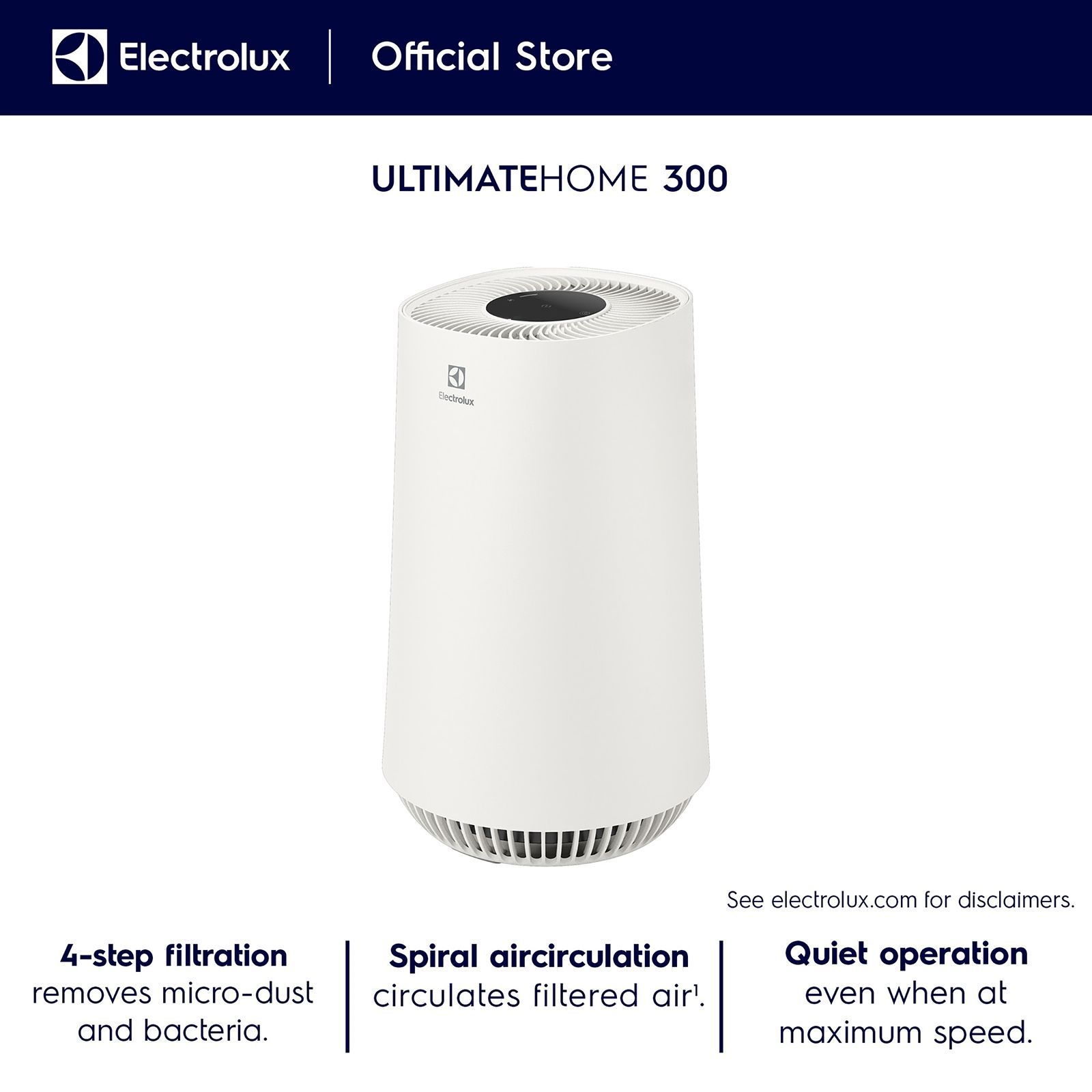 Electrolux UltimateHome 300 Air Purifier (Filter Life Indicator, FA31-200WT, White) Electrolux UltimateHome 300 Air Purifier (Filter Life Indicator, FA31-200WT, White)_13