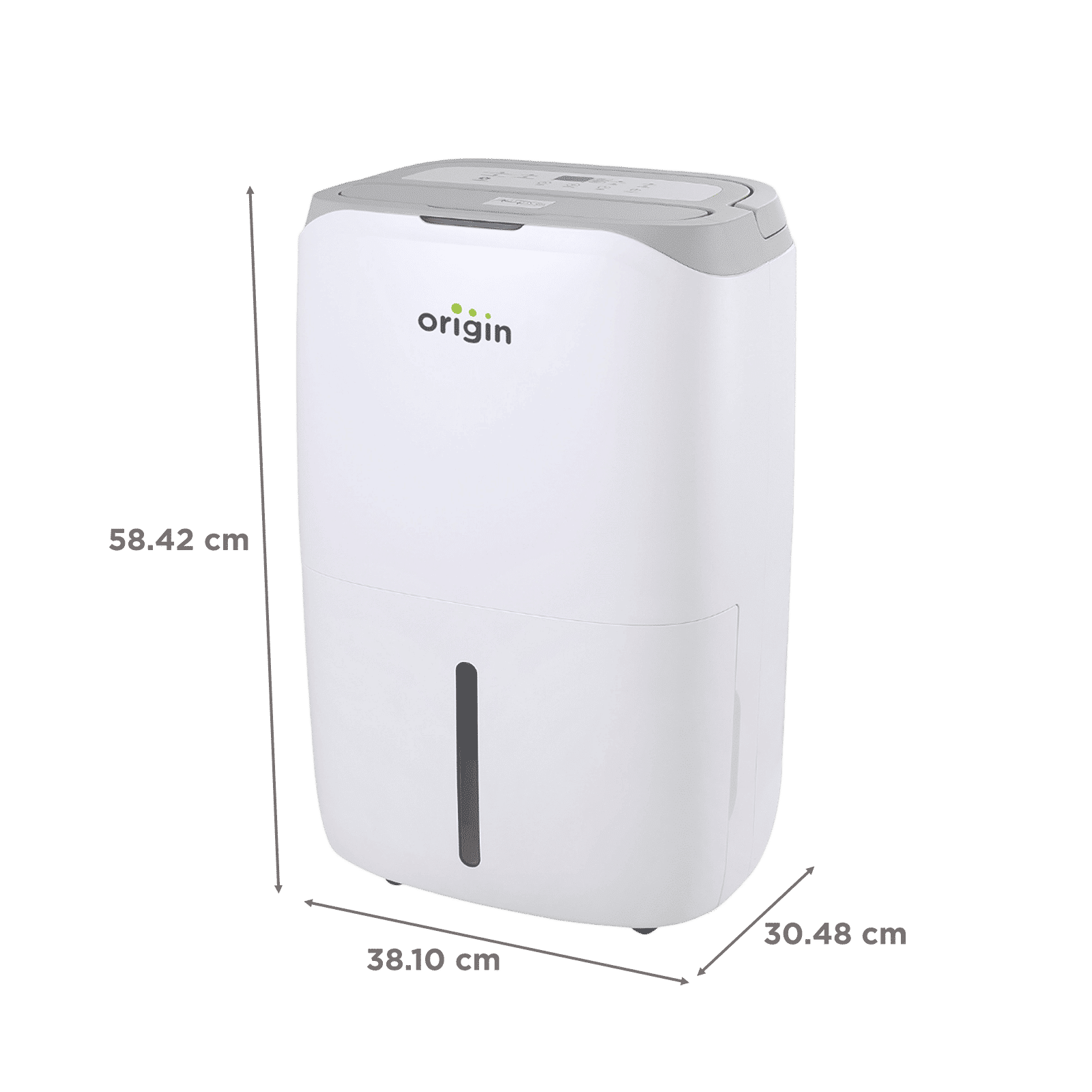 Origin O20 Wardrobe, Bedroom, Living Room, Guest Rooms, Office Cabins & Labs Dehumidifier with HEPA & Carbon Filter (Digital Display, White)_3