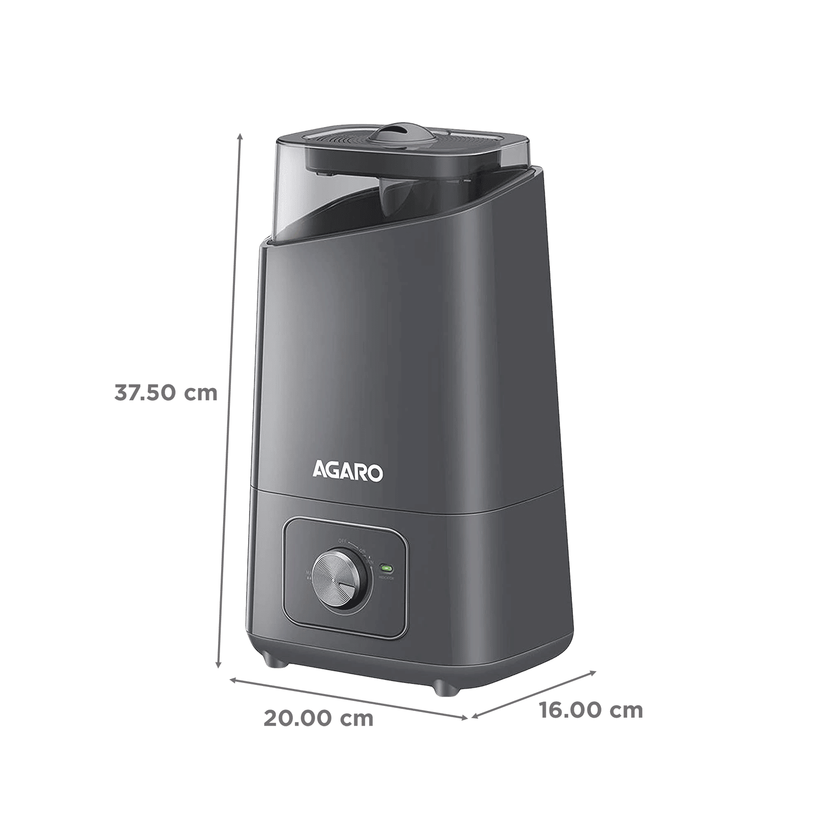 AGARO Glory 4.5L Ultrasonic Humidifier with 360 Degree Adjustable Nozzle (Auto Shut Off, Grey) AGARO Glory 4.5L Ultrasonic Humidifier with 360 Degree Adjustable Nozzle (Auto Shut Off, Grey)_3