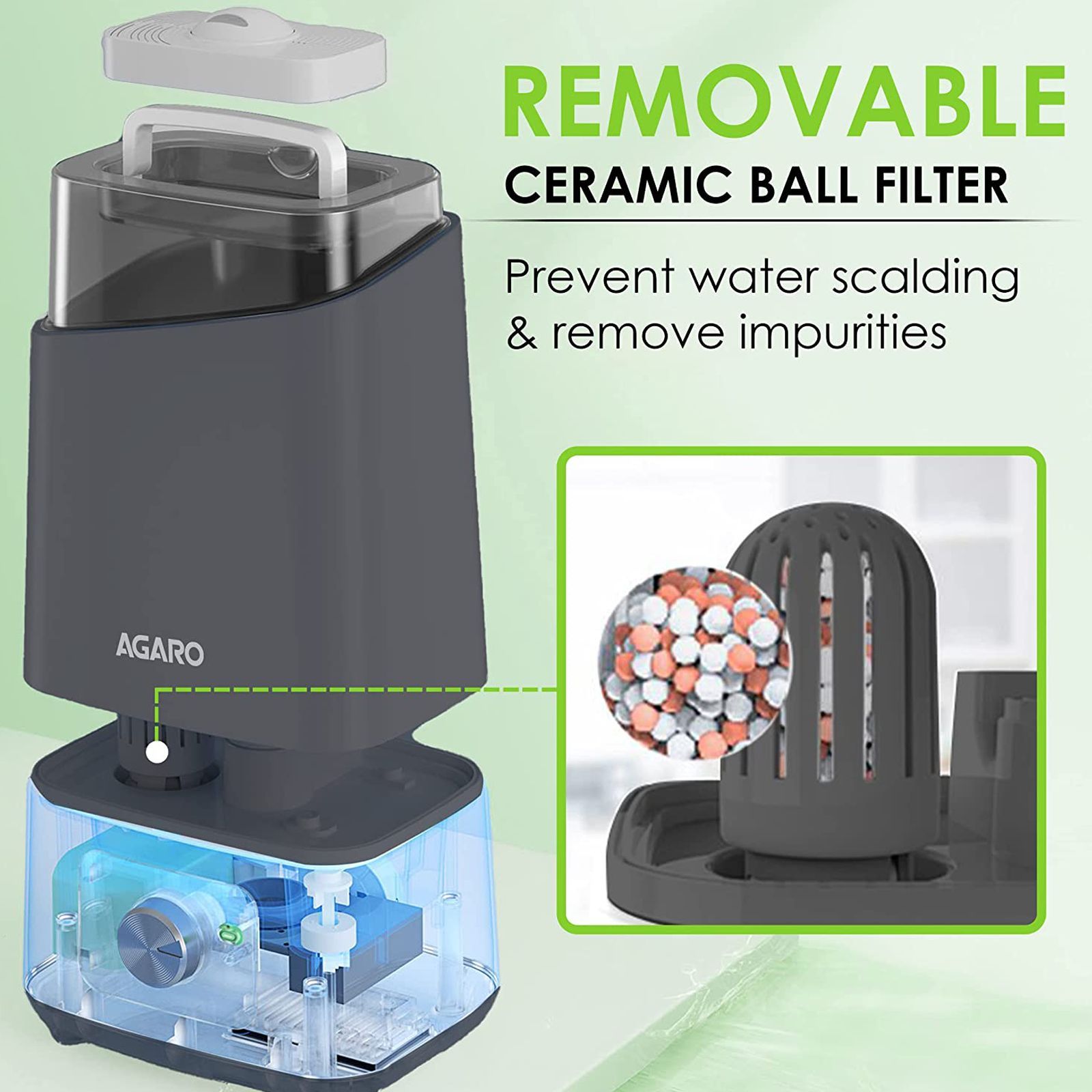 AGARO Glory 4.5L Ultrasonic Humidifier with 360 Degree Adjustable Nozzle (Auto Shut Off, Grey) AGARO Glory 4.5L Ultrasonic Humidifier with 360 Degree Adjustable Nozzle (Auto Shut Off, Grey)_6