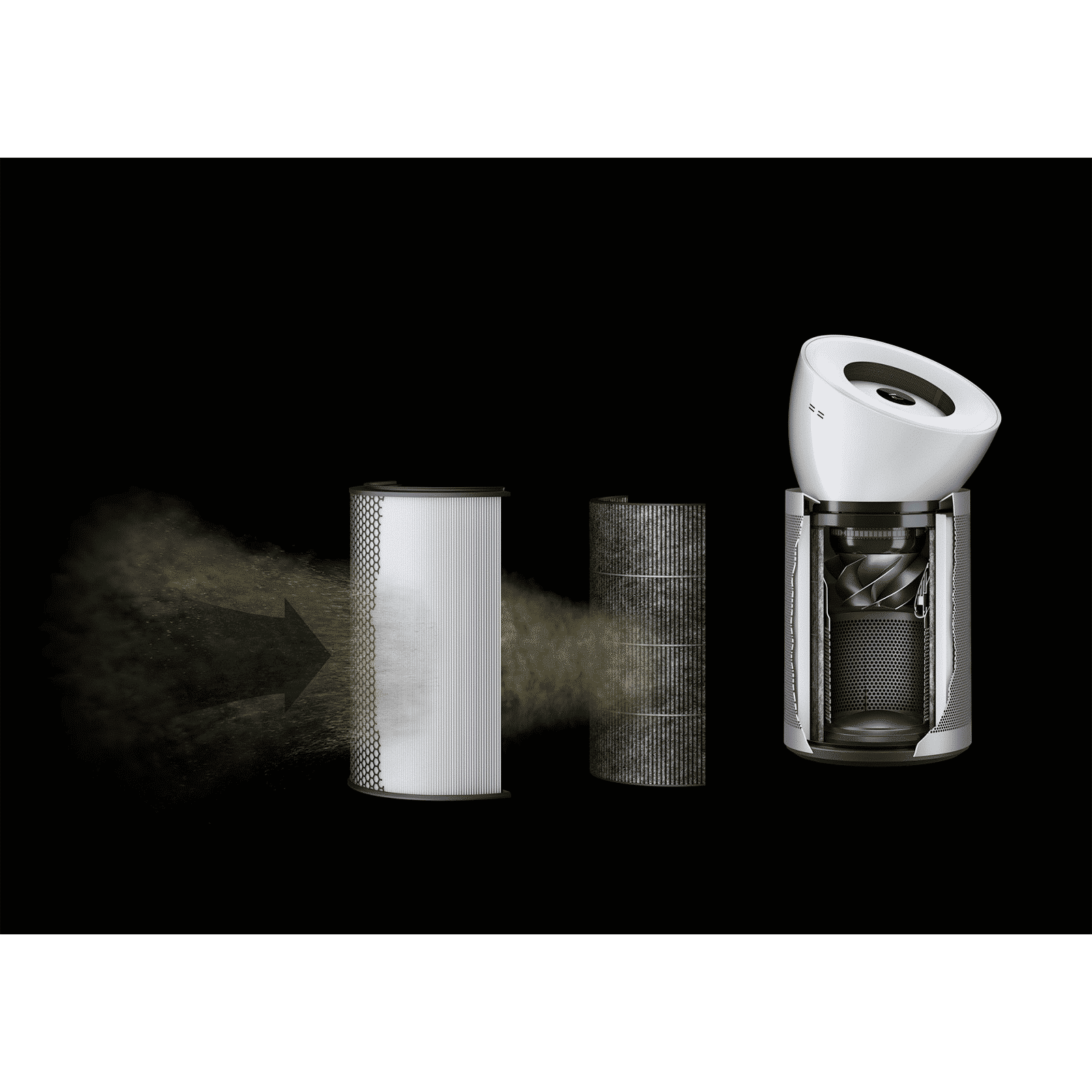 dyson Big+Quiet Smart Air Purifier with Curved & Magnetised Remote Control (Vocie Assistant, White & Silver) dyson Big+Quiet Smart Air Purifier with Curved & Magnetised Remote Control (Vocie Assistant, White & Silver)_4