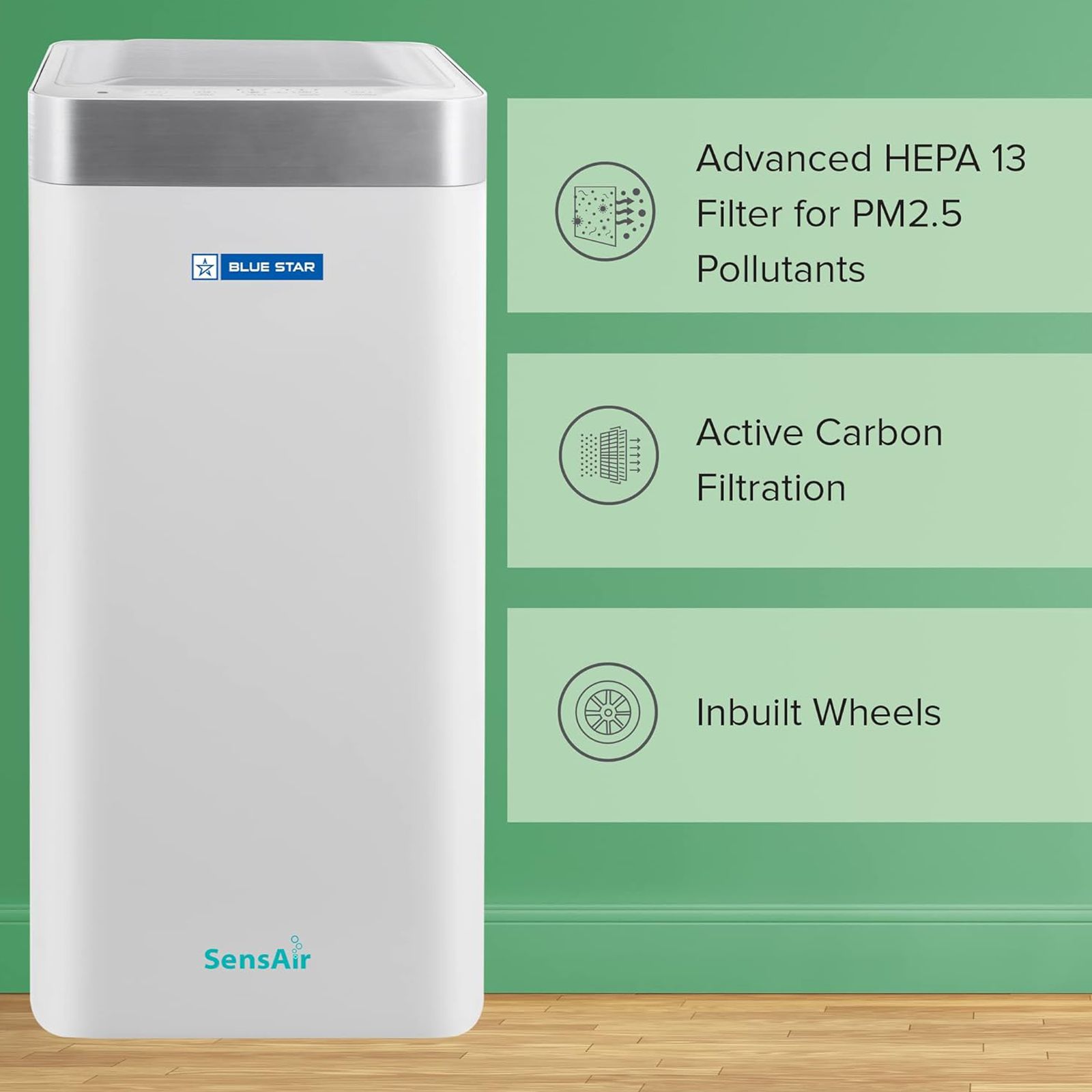 Blue Star AP700DAI Air Purifier with SensAir Technology (Ambient Light Sensor, Pearl White)_5