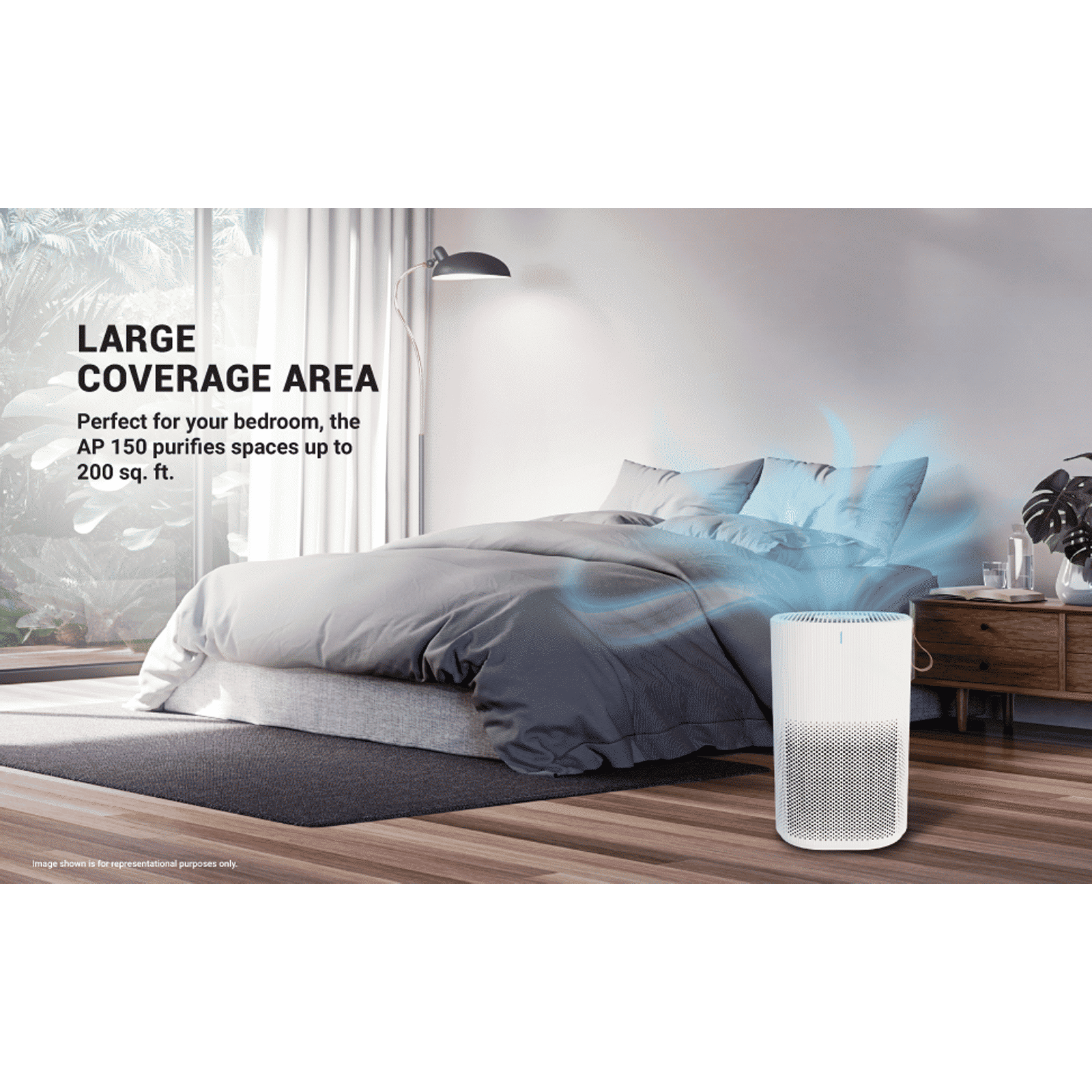 EUREKA FORBES AP 150 Air Purifier with Surround 360 Degree Air Intake Technology (3 Stage Filtration, White) EUREKA FORBES AP 150 Air Purifier with Surround 360 Degree Air Intake Technology (3 Stage Filtration, White)_6