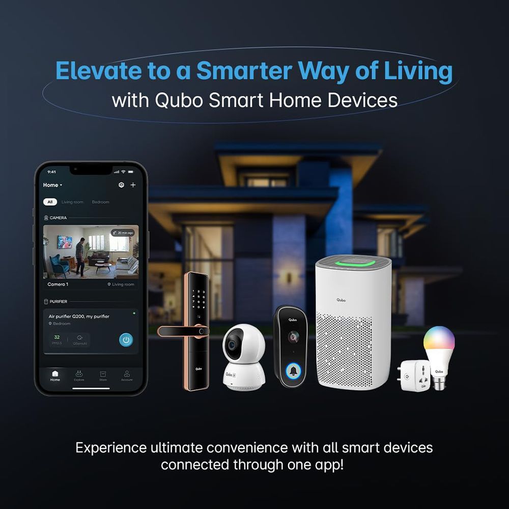 Qubo Q200 Smart Air Purifier with QSensAI Technology (Smart App and Voice Control, White) Qubo Q200 Smart Air Purifier with QSensAI Technology (Smart App and Voice Control, White)_14