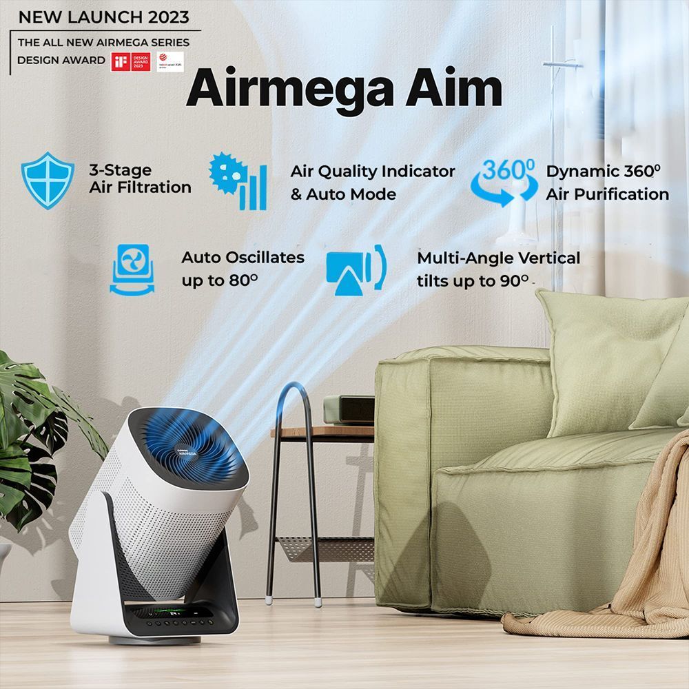 coway AirMega Aim Air Purifier with Remote Control (3 Stage Air Filtration, White) coway AirMega Aim Air Purifier with Remote Control (3 Stage Air Filtration, White)_4