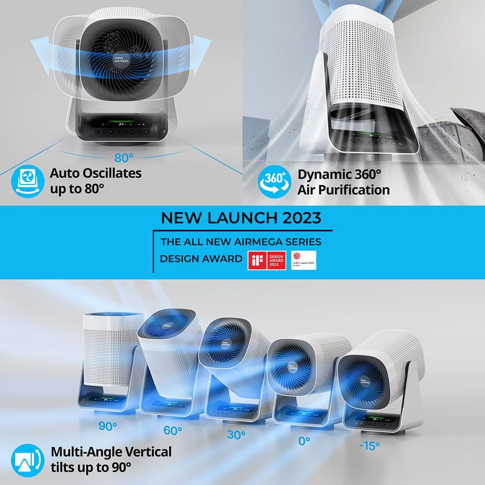 coway AirMega Aim Air Purifier with Remote Control (3 Stage Air Filtration, White) coway AirMega Aim Air Purifier with Remote Control (3 Stage Air Filtration, White)_6