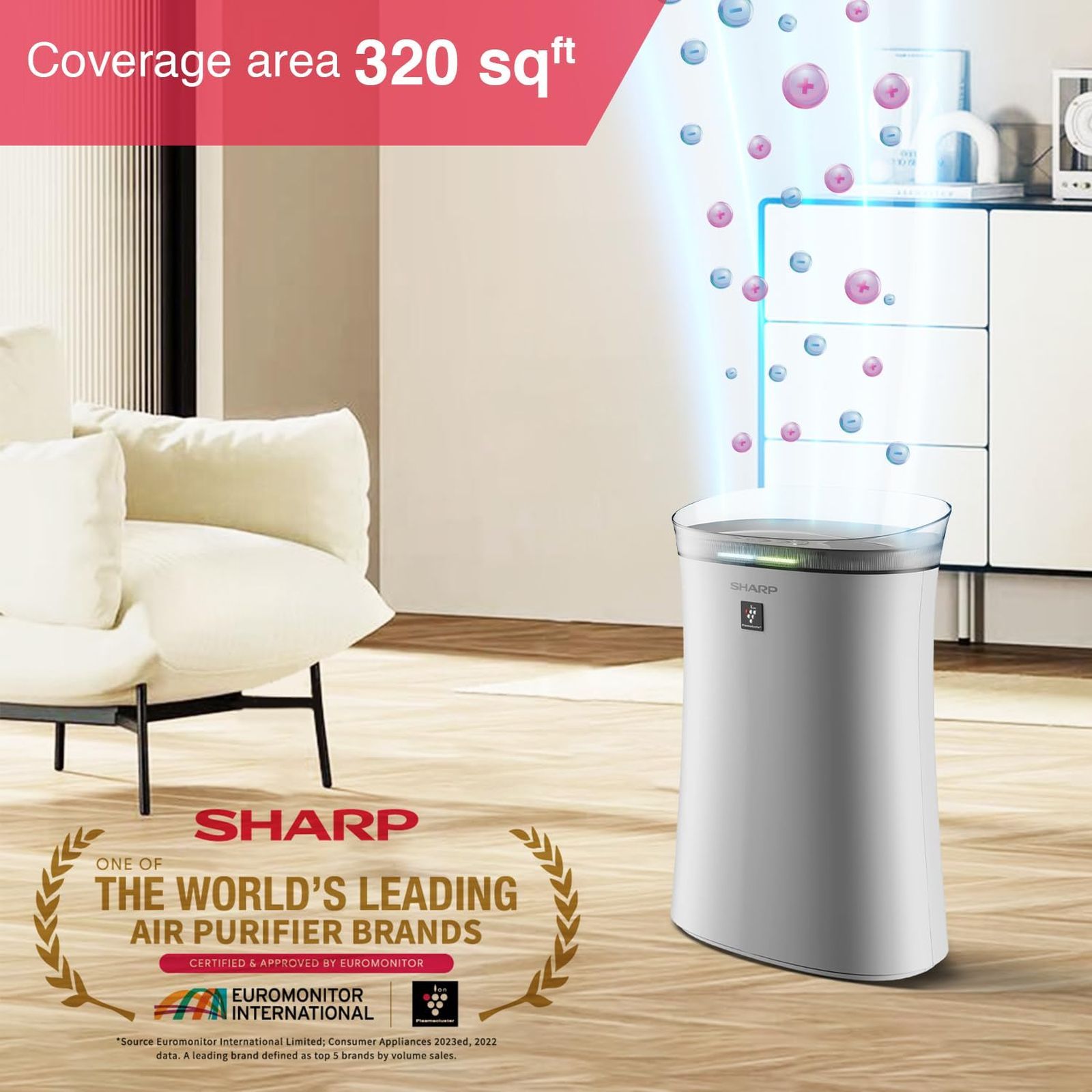 SHARP FP-F40E-W Air Purifier with Plasmacluster Ion Generator (Haze Mode, White) SHARP FP-F40E-W Air Purifier with Plasmacluster Ion Generator (Haze Mode, White)_5