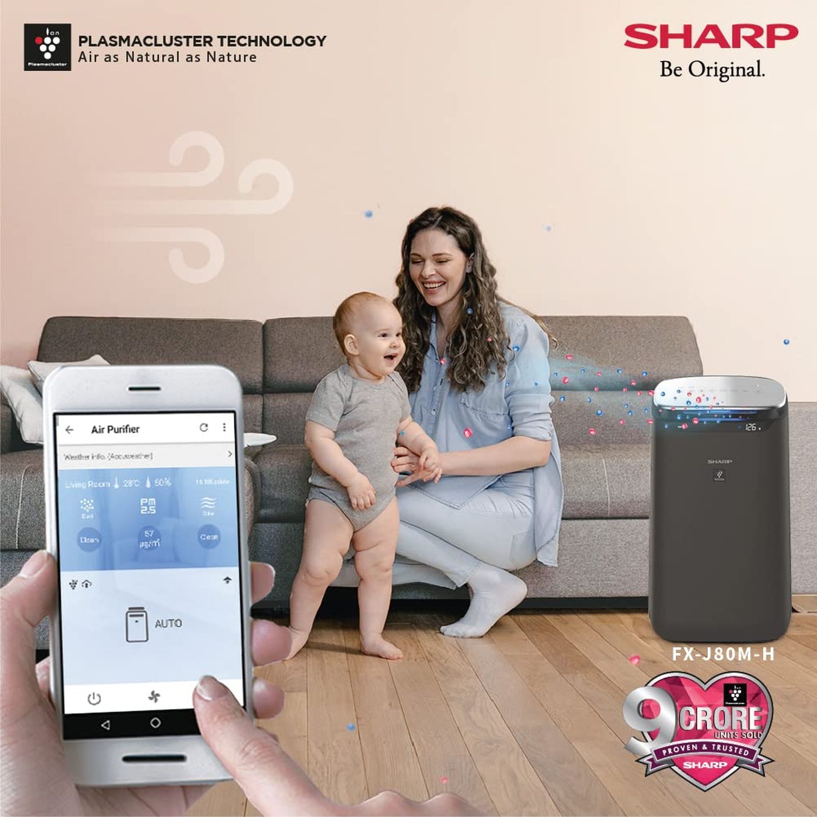 SHARP FX-J80M-H Smart Air Purifier with AIoT Support (Plasmacluster lon Technology, Black)_7