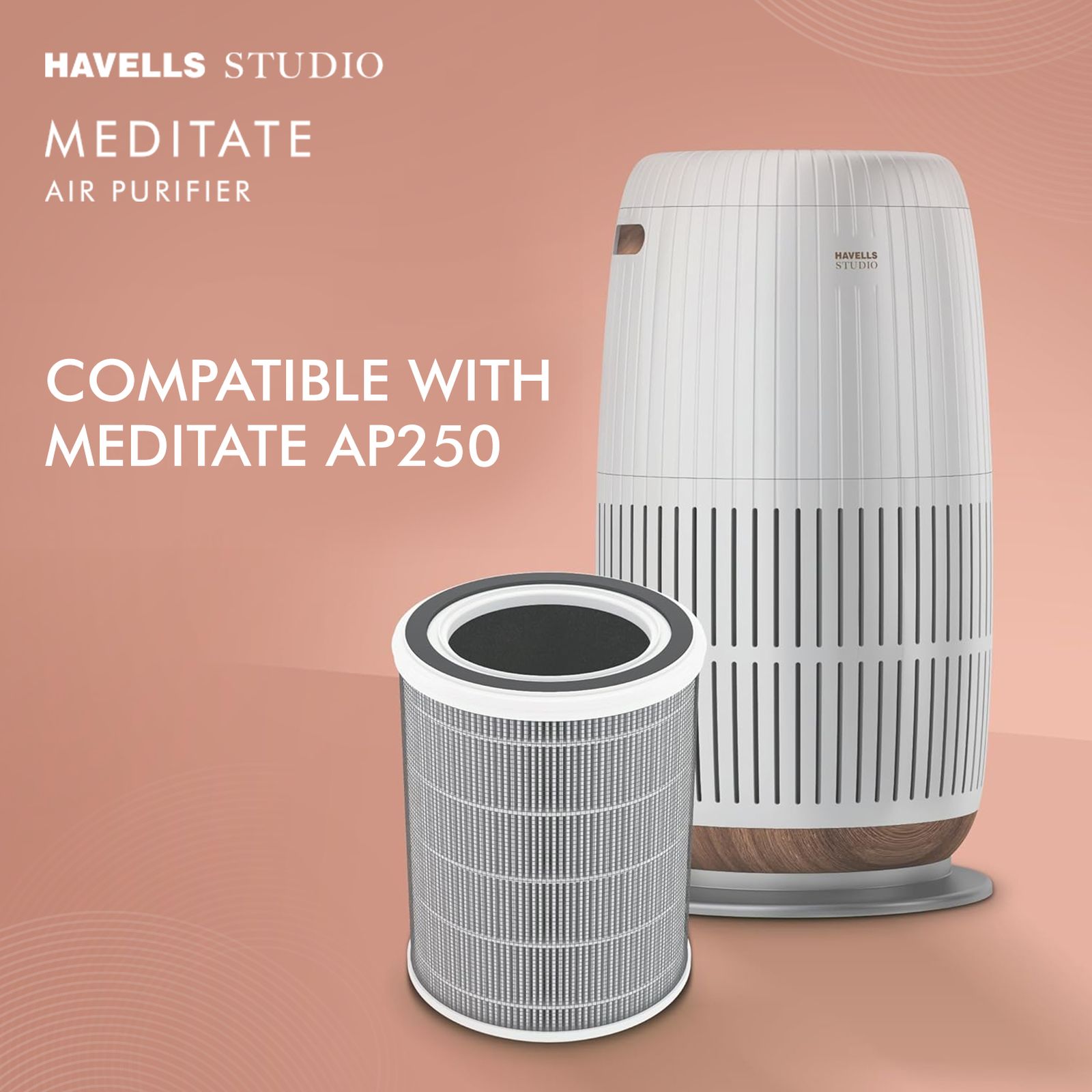 HAVELLS Meditate AP 250 Smart Air Purifier with Remote Control (Alexa & Google Home Enabled, Silver Satin) HAVELLS Meditate AP 250 Smart Air Purifier with Remote Control (Alexa & Google Home Enabled, Silver Satin)_8