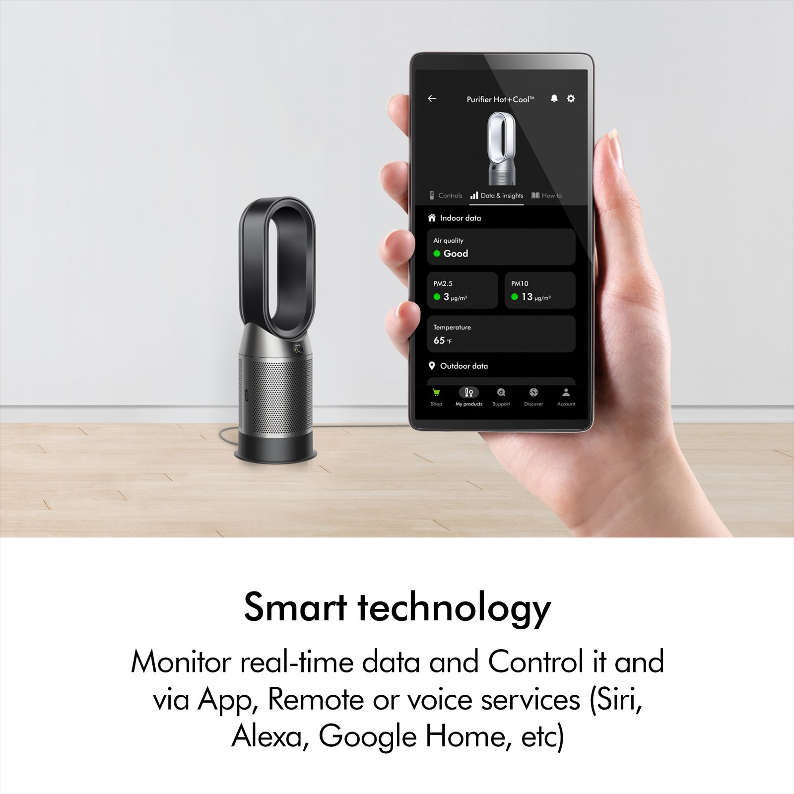 dyson Hot and Cool HP11 Air Purifier with Remote Control (Black & Nickel)_5