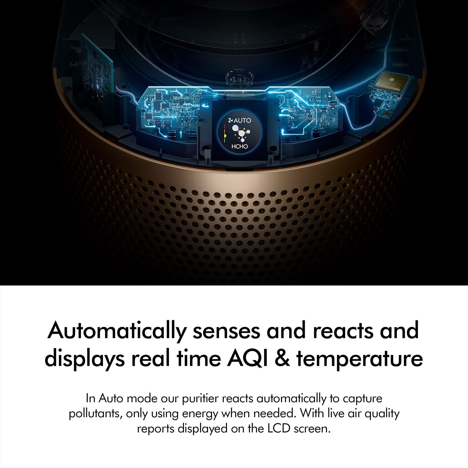 dyson Hot and Cool HP12 Air Purifier with Remote Control (Allergy Friendly, White & Gold)_9