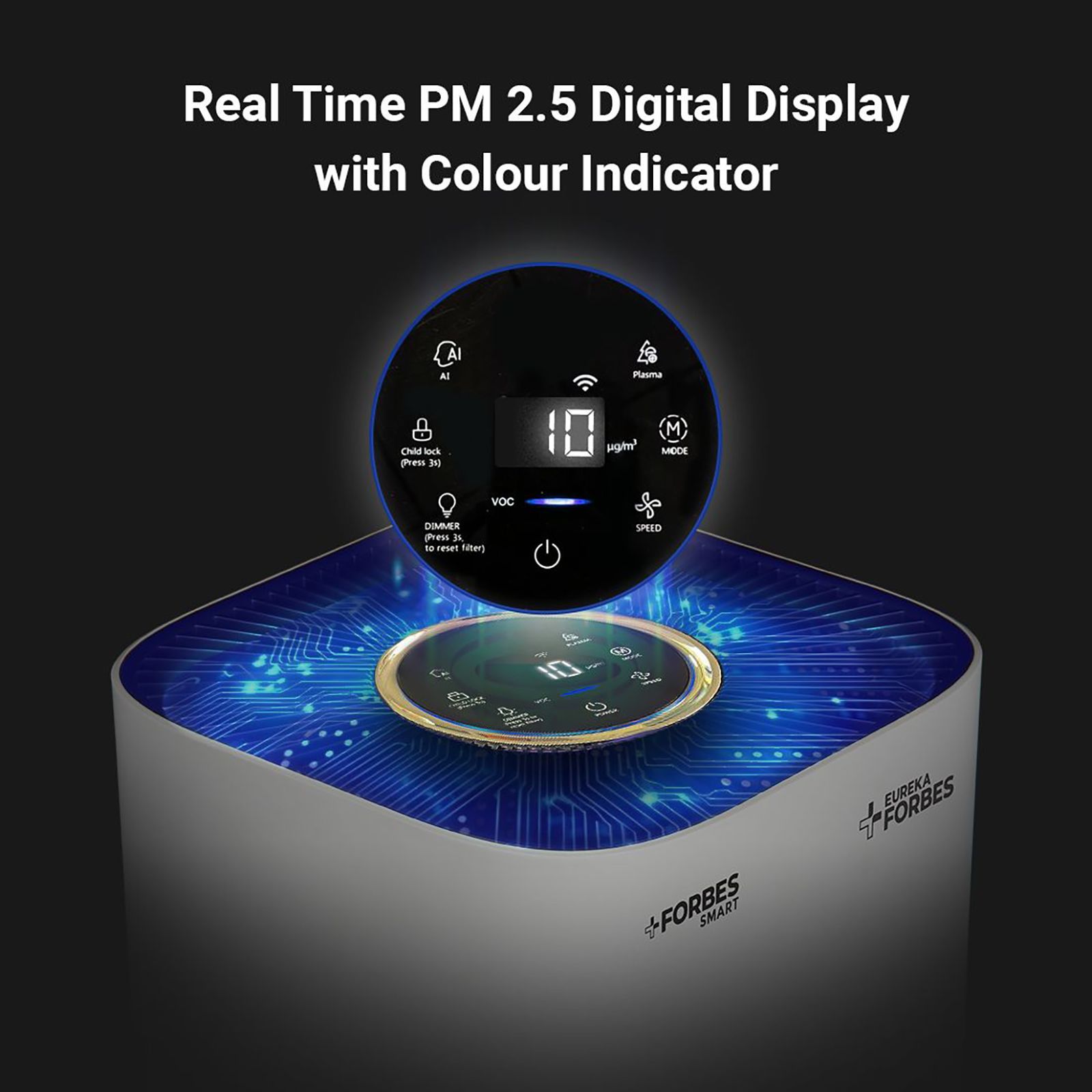 EUREKA FORBES Smart 500 Air Purifier with Surround 360 Degree Air Intake Technology (4-Stage Advanced Air Filtration, White) EUREKA FORBES Smart 500 Air Purifier with Surround 360 Degree Air Intake Technology (4-Stage Advanced Air Filtration, White)_5