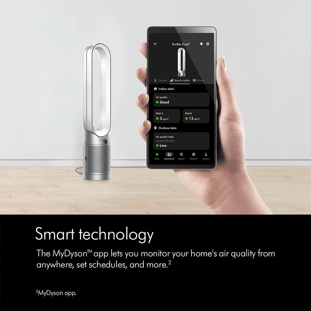 dyson Cool TP11 Air Purifier with Remote Control (Auto Mode Monitors Air Quality, White & Silver) dyson Cool TP11 Air Purifier with Remote Control (Auto Mode Monitors Air Quality, White & Silver)_9