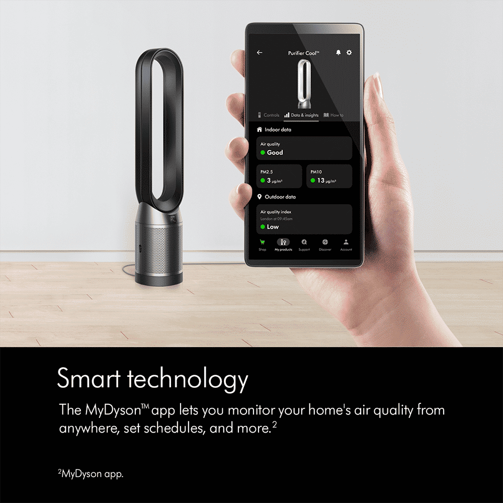 dyson Cool TP11 Air Purifier with Remote Control (Auto Mode Monitors Air Quality, Black & Nickel) dyson Cool TP11 Air Purifier with Remote Control (Auto Mode Monitors Air Quality, Black & Nickel)_8