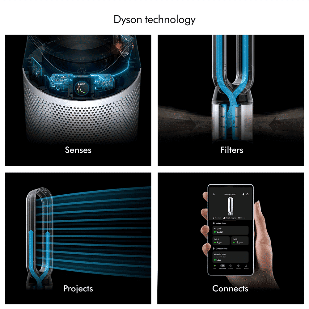 dyson Cool TP11 Air Purifier with Remote Control (Auto Mode Monitors Air Quality, Black & Nickel) dyson Cool TP11 Air Purifier with Remote Control (Auto Mode Monitors Air Quality, Black & Nickel)_9