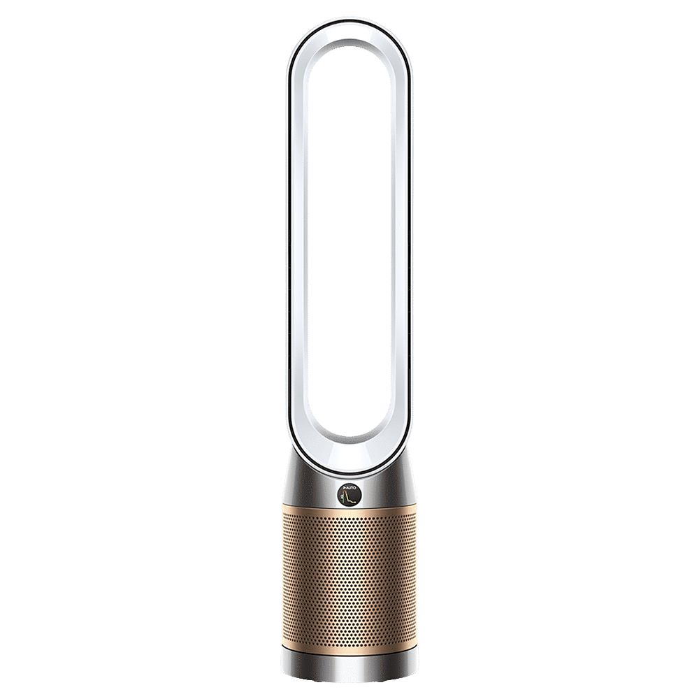 dyson Cool TP12 Air Purifier with Remote Control (Diffused Mode Purifies without Cooling, White & Gold)