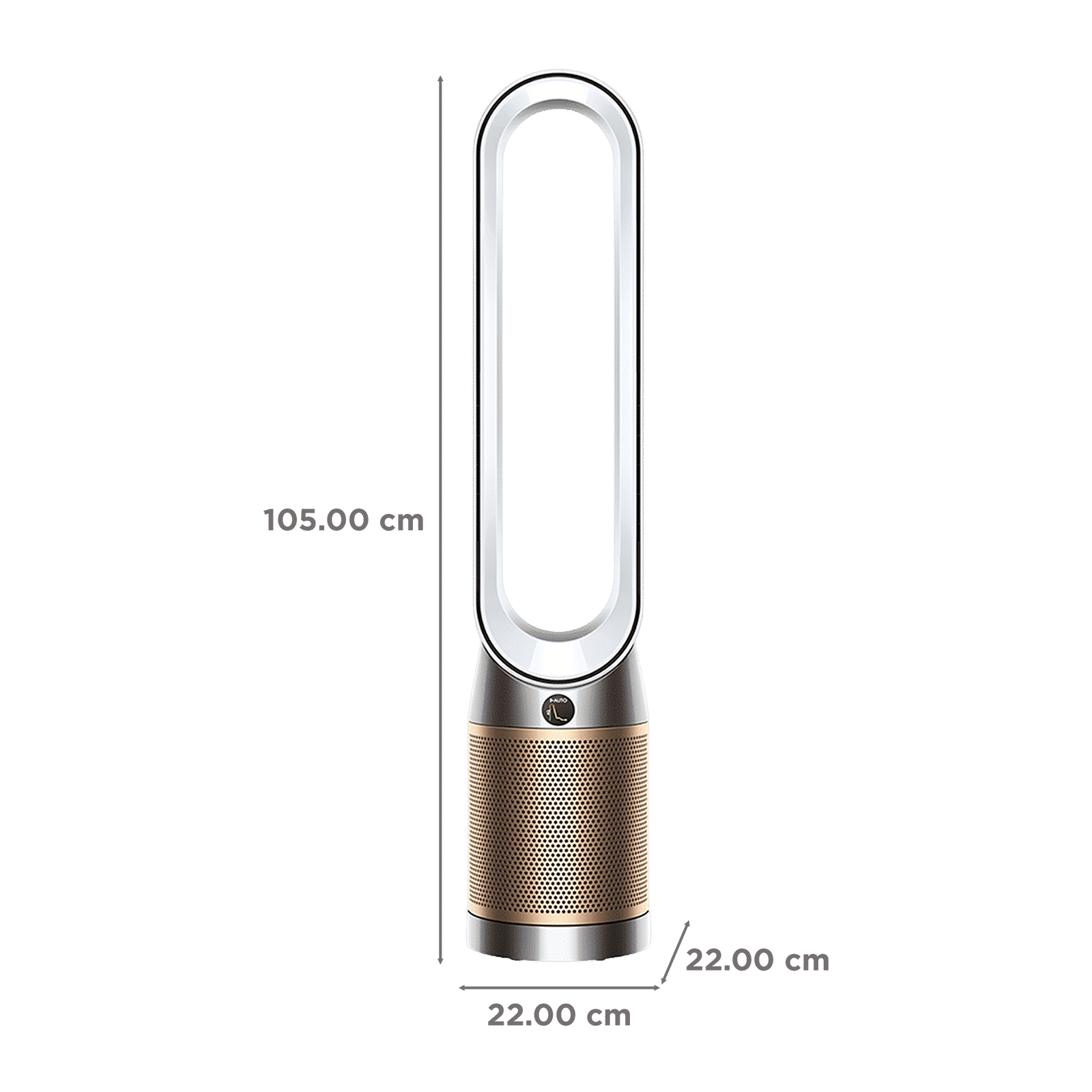 dyson Cool TP12 Air Purifier with Remote Control (Diffused Mode Purifies without Cooling, White & Gold)_2