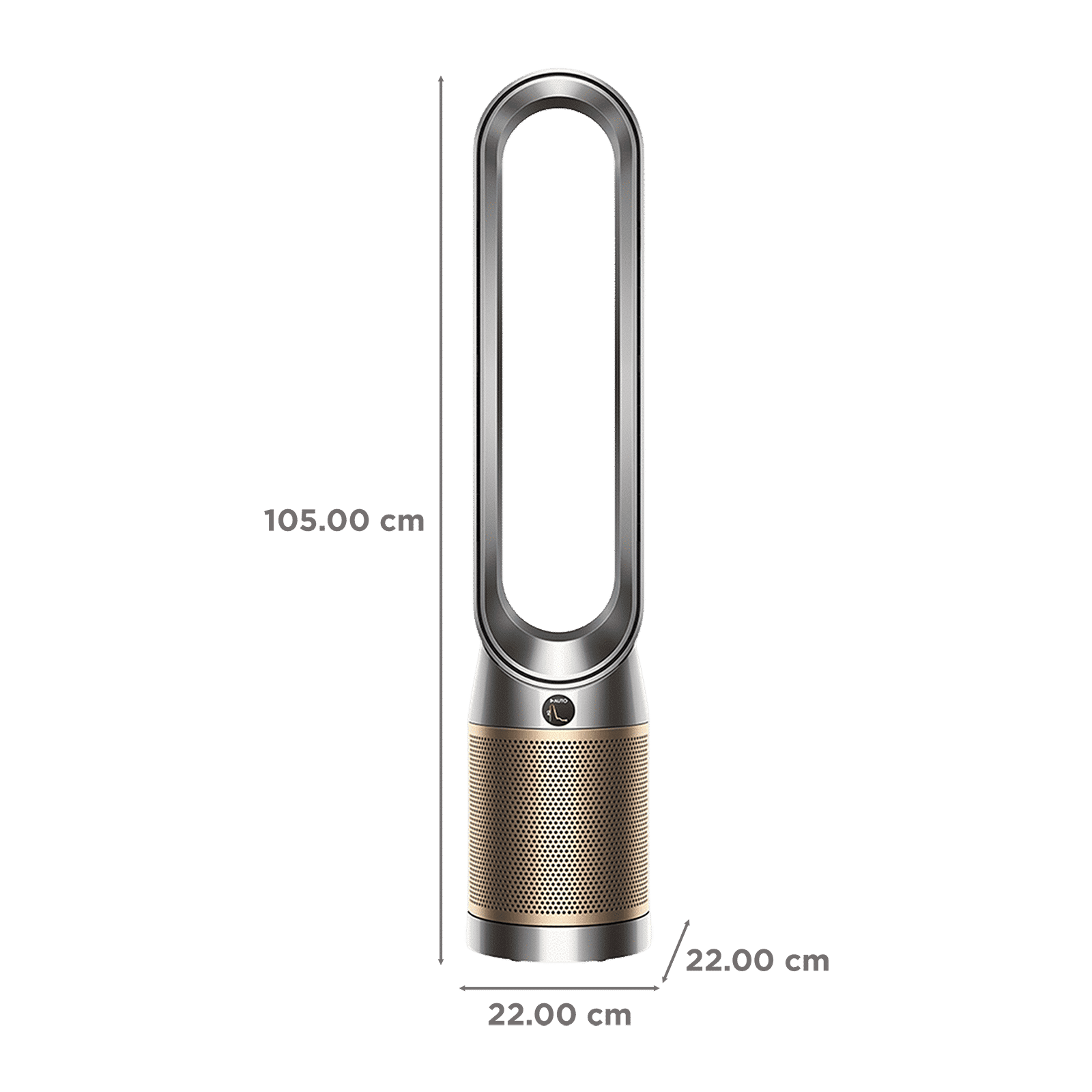 dyson Cool TP12 Air Purifier with Remote Control (Diffused Mode Purifies without Cooling, Nickel & Gold)_2
