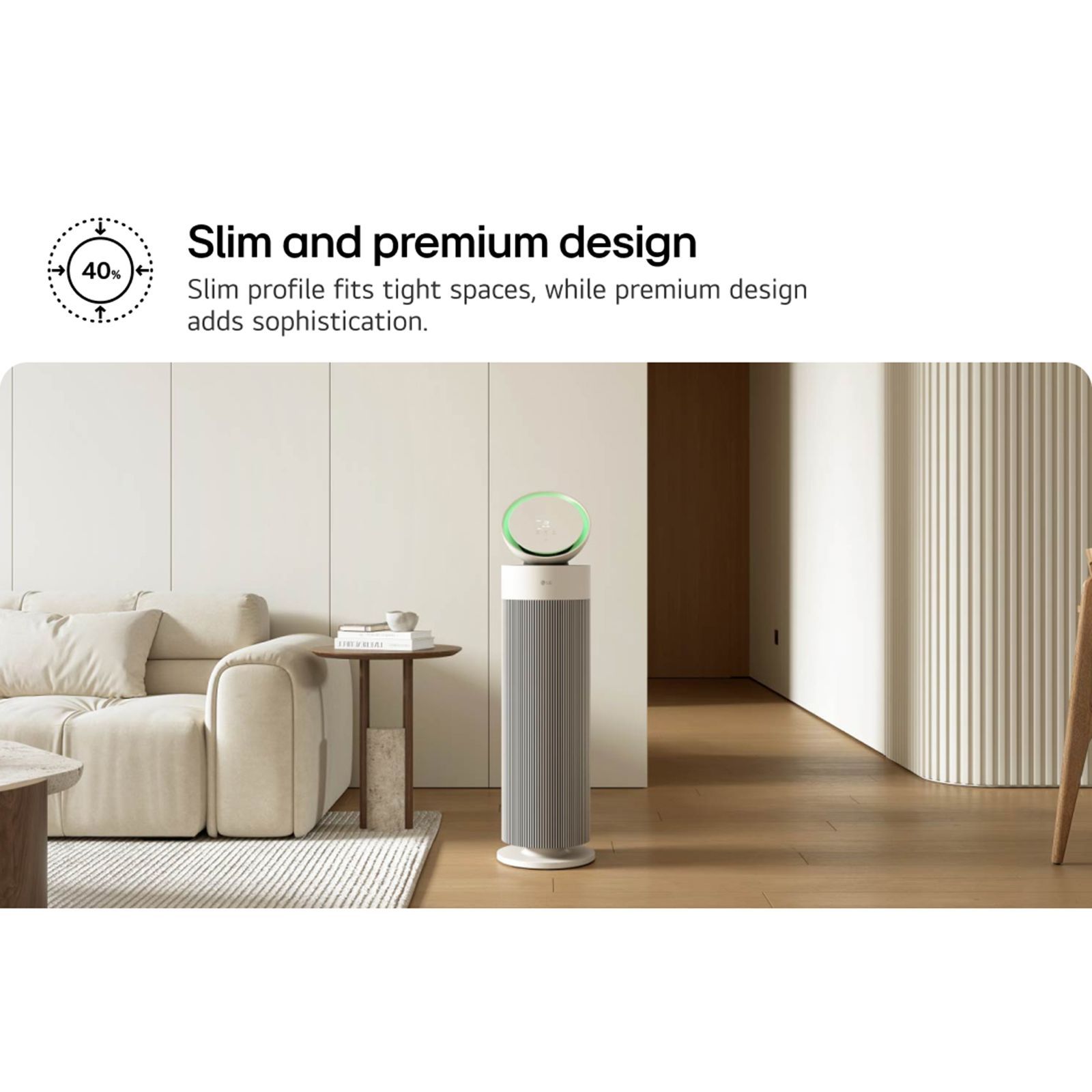 LG PuriCare Smart Air Purifier with Dual Airflow (BLDC Motor, Essence White)_6