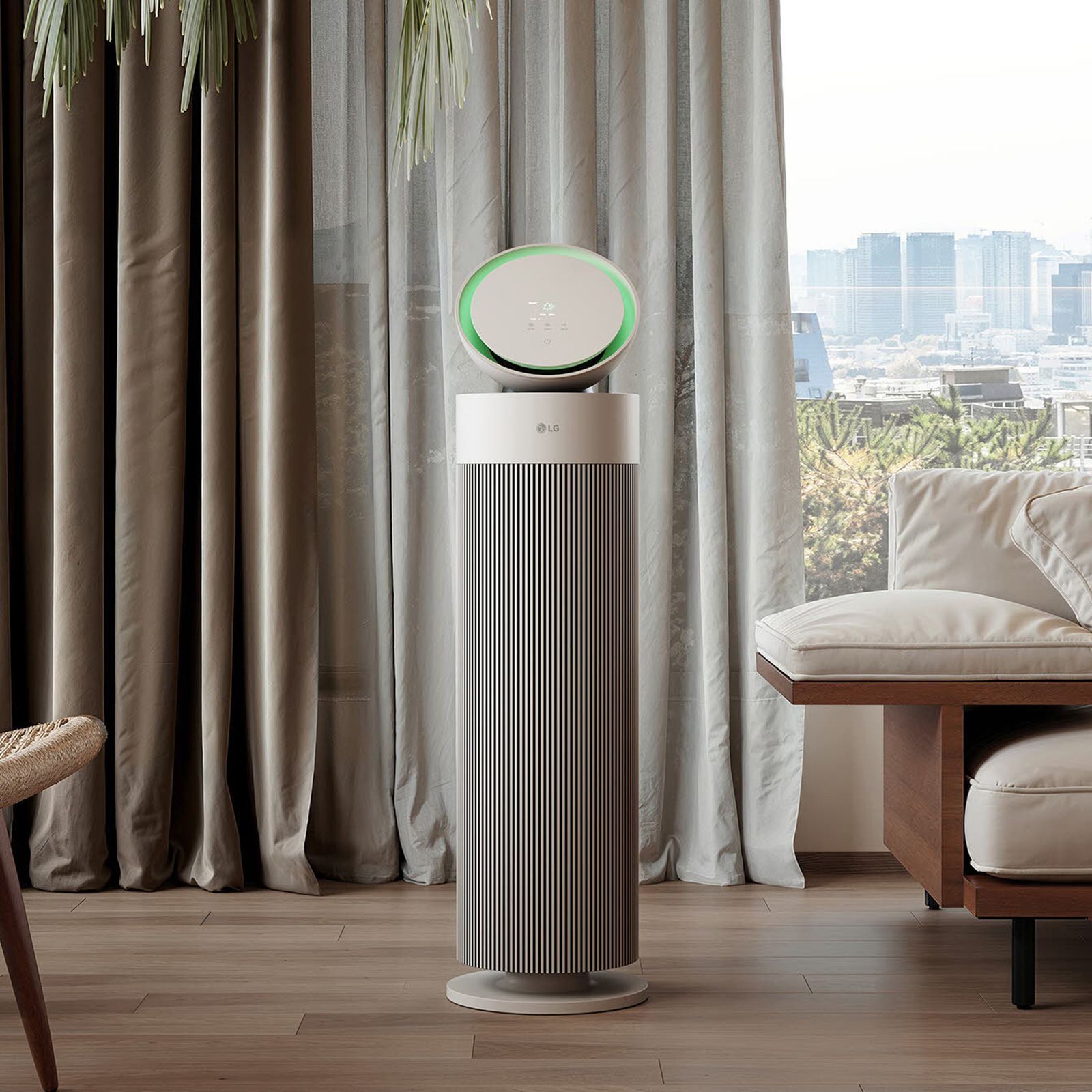 LG PuriCare Smart Air Purifier with Dual Airflow (BLDC Motor, Essence White)_9