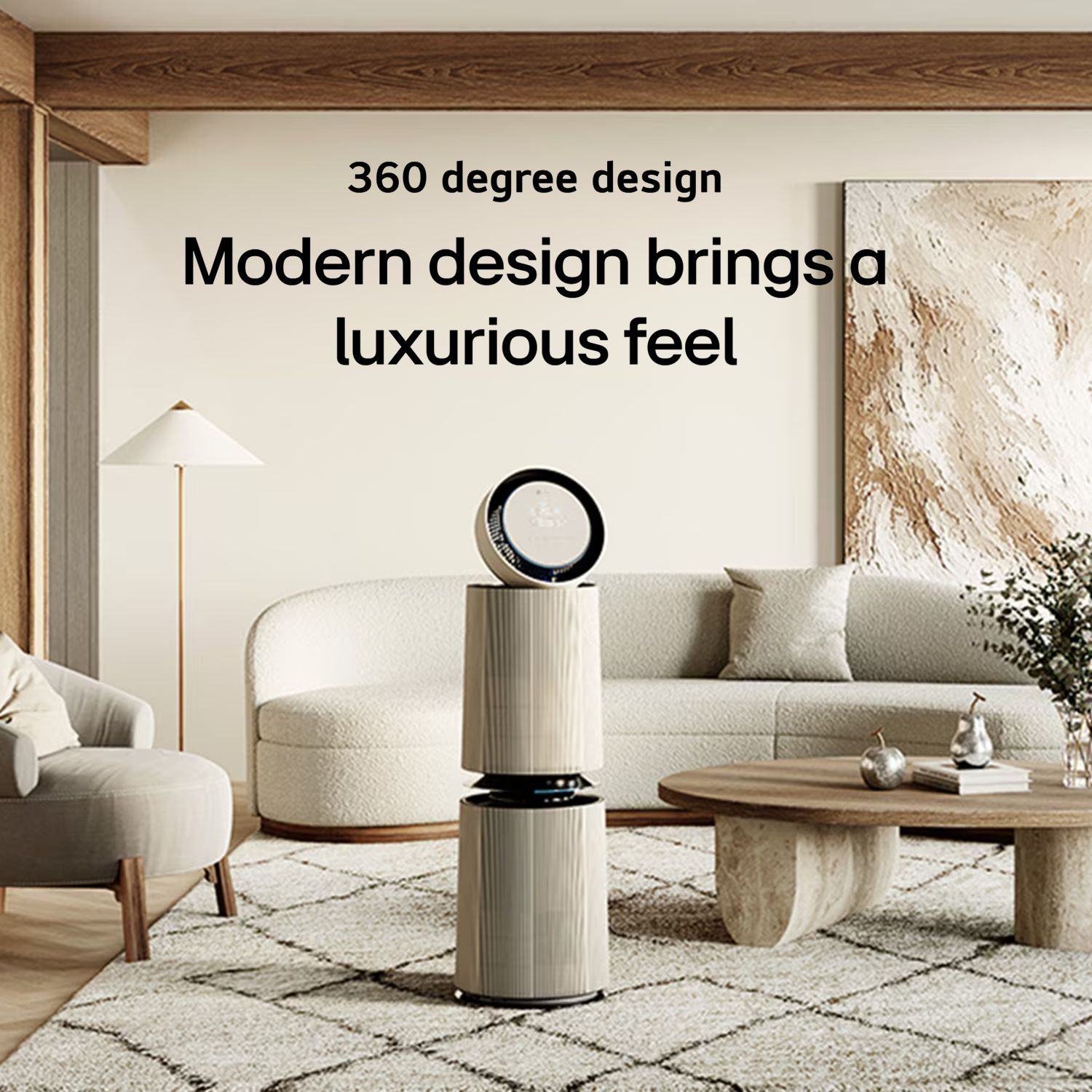 LG PuriCareTM Smart Air Purifier with 360° Air Purification (BLDC Motor, Nature Beige)_15