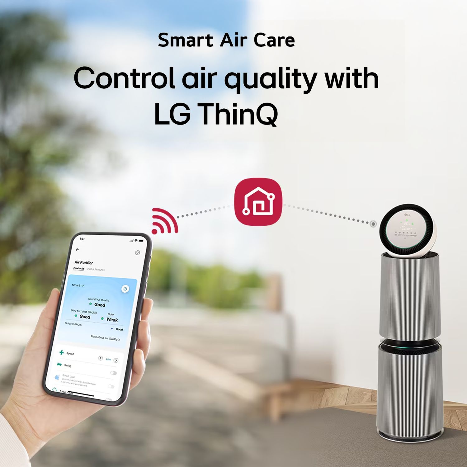 LG PuriCareTM Smart Air Purifier with 360° Air Purification (BLDC Motor, Nature Beige)_16